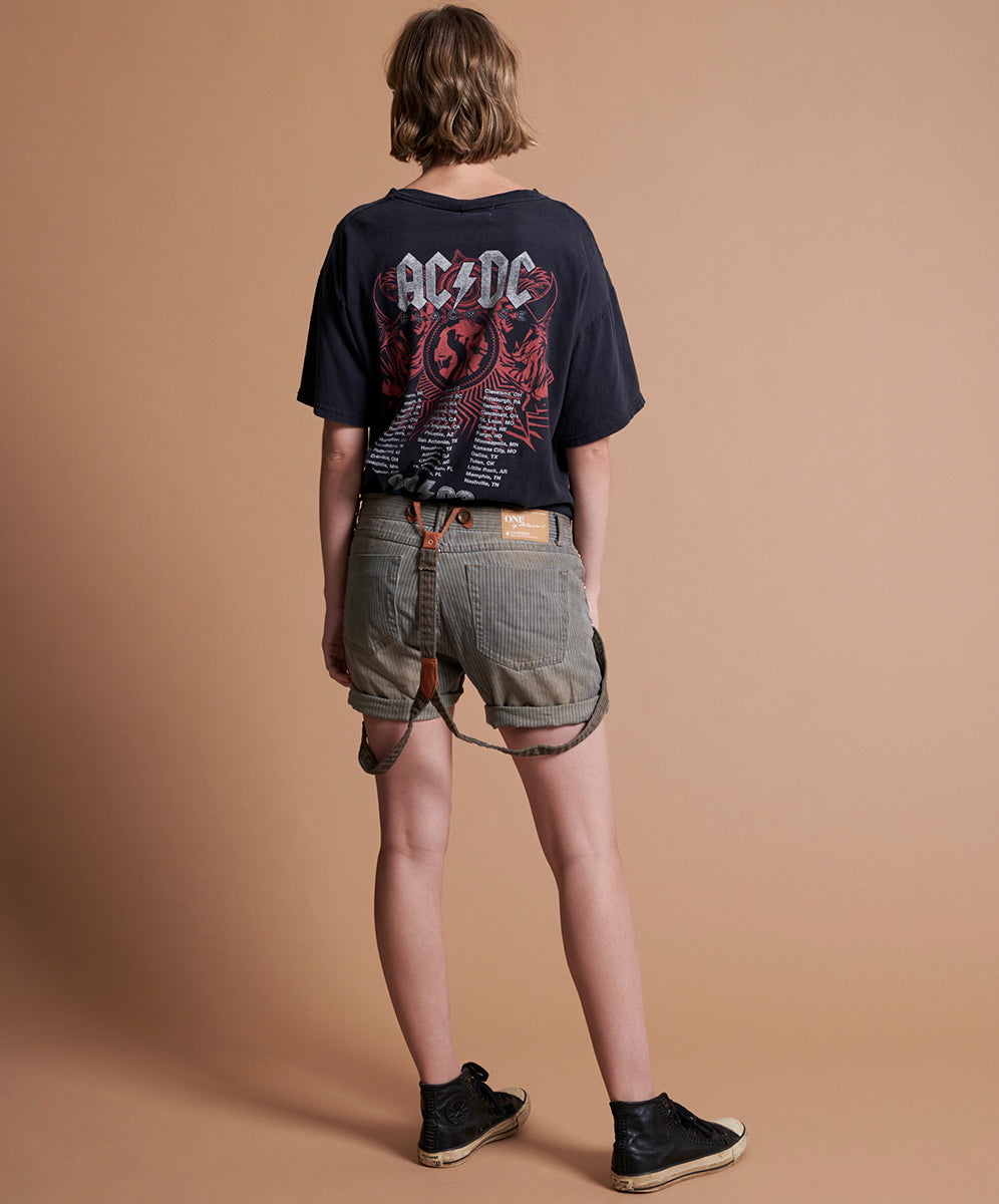 Outlet Sale Denim Shorts Chargers Low Waist Mid Length Denim Shorts - Joker