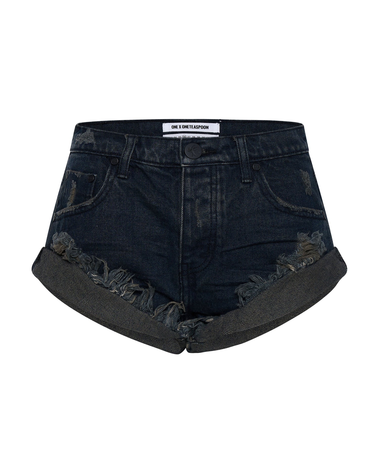 Outlet Sale Womens Denim Shorts Bandits Low Waist Denim Shorts - Archived Fox Black