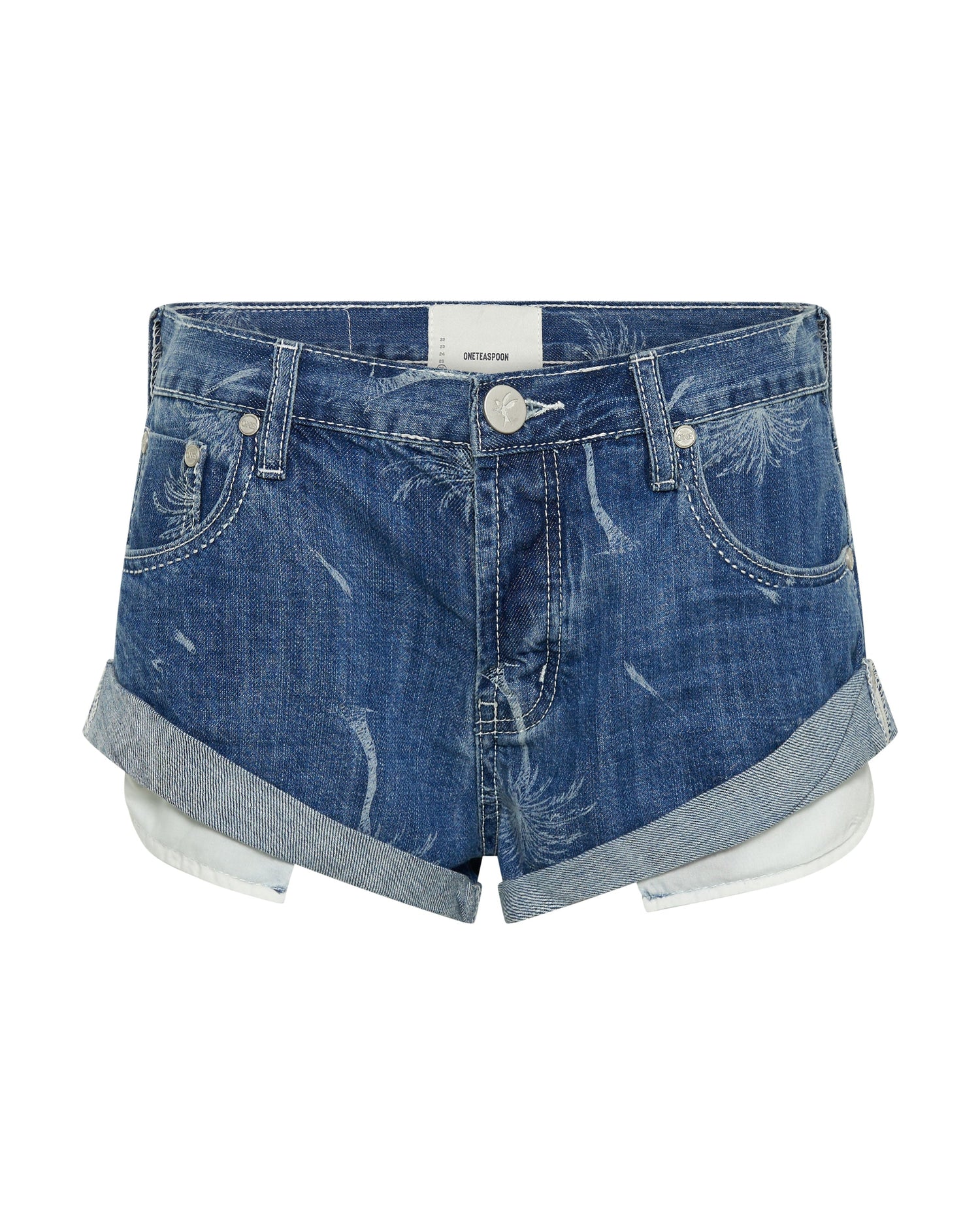 Women's Low Waist Bandits Denim Shorts Bandits Low Waist Denim Shorts - Malibu Blue