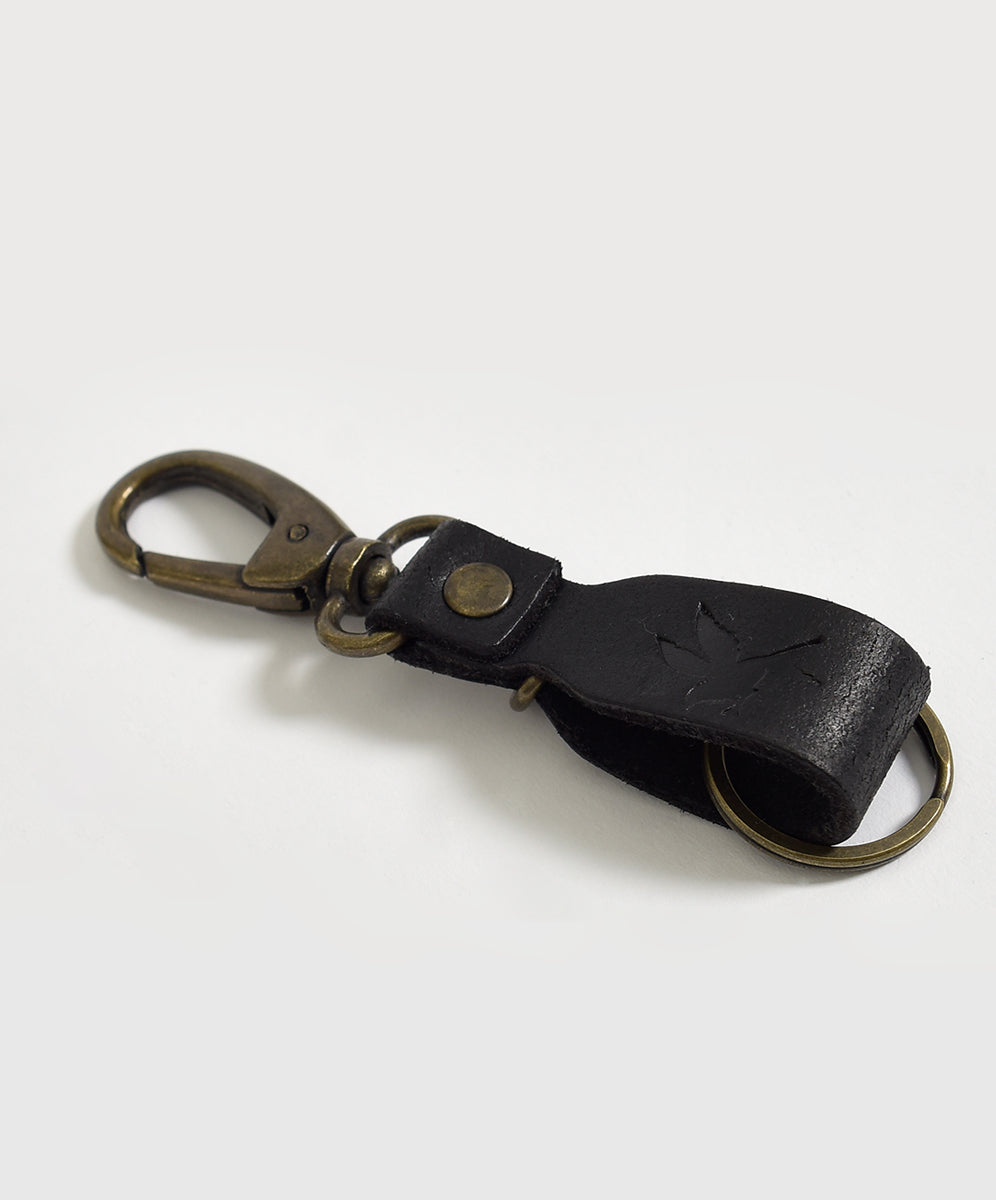 Accessories One Teaspoon Leather Keyring - Worn Black