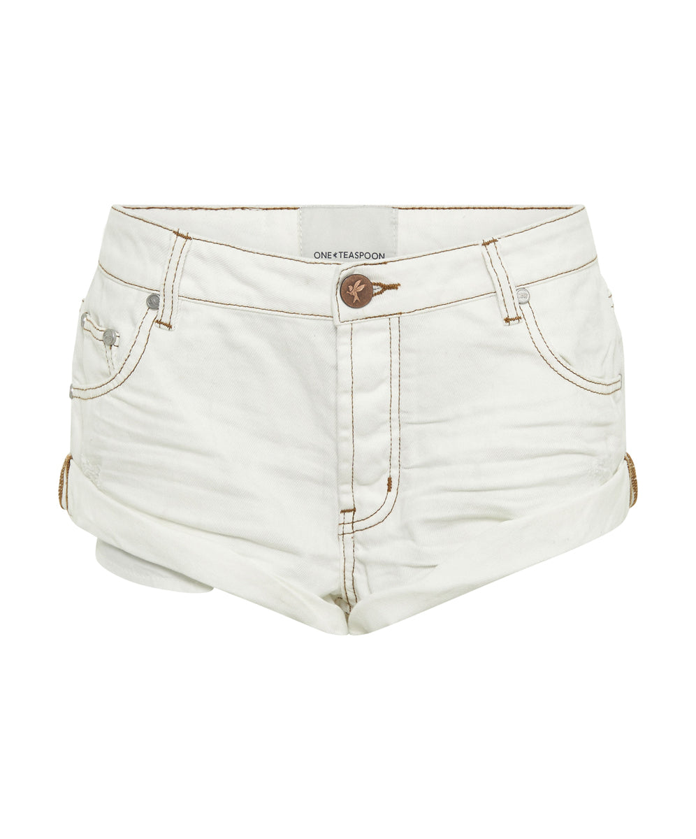 Women's Heritage Edit Bandits Low Waist Denim Shorts - White Beauty