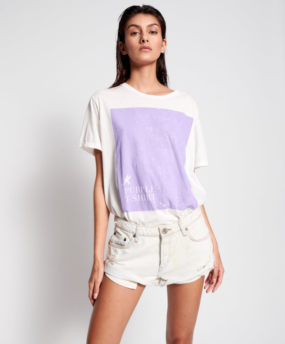 Bandits Low Waist Denim Shorts Brando White