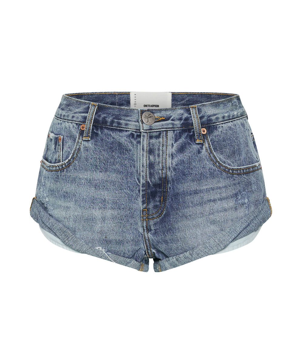 Women's Low Waist Bandits Denim Shorts Bandits Low Waist Denim Shorts - Hollywood Blue