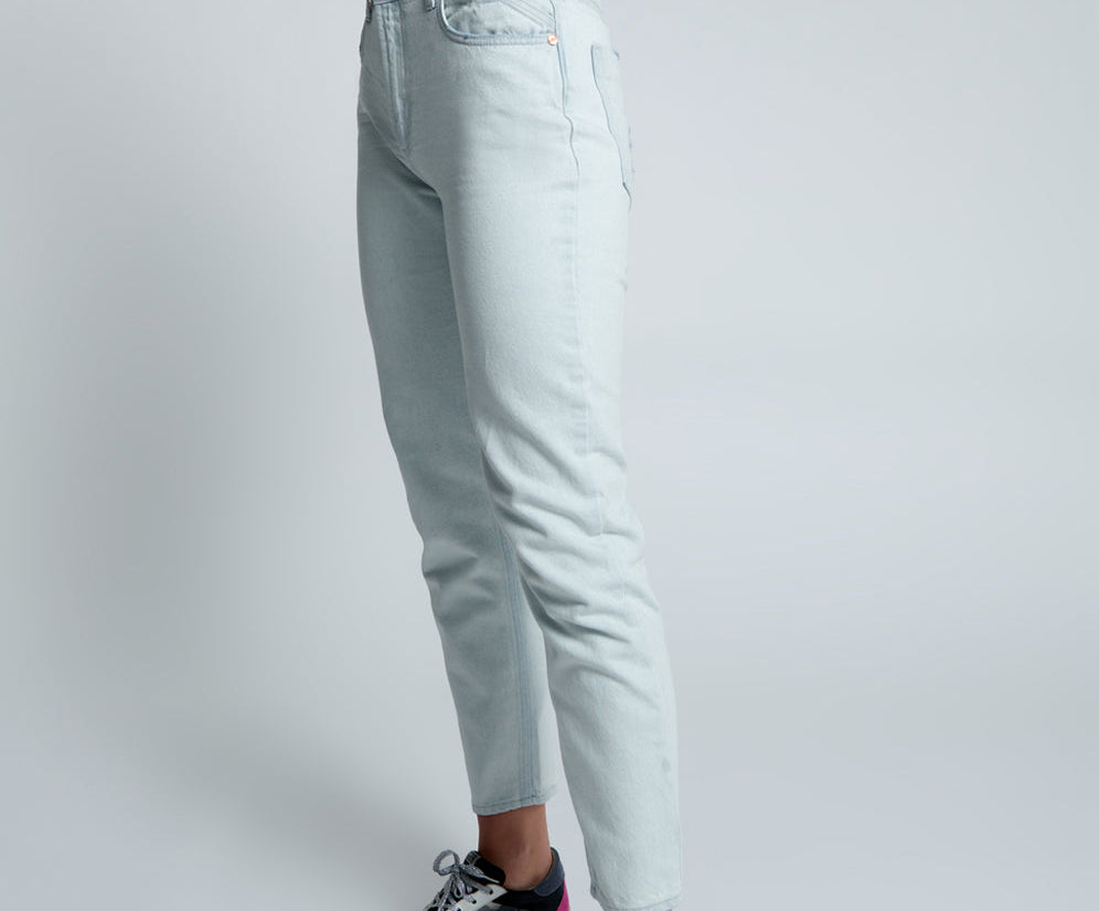 Legends High Waist Straight Leg Denim Jeans - Vanilla Sky Blue
