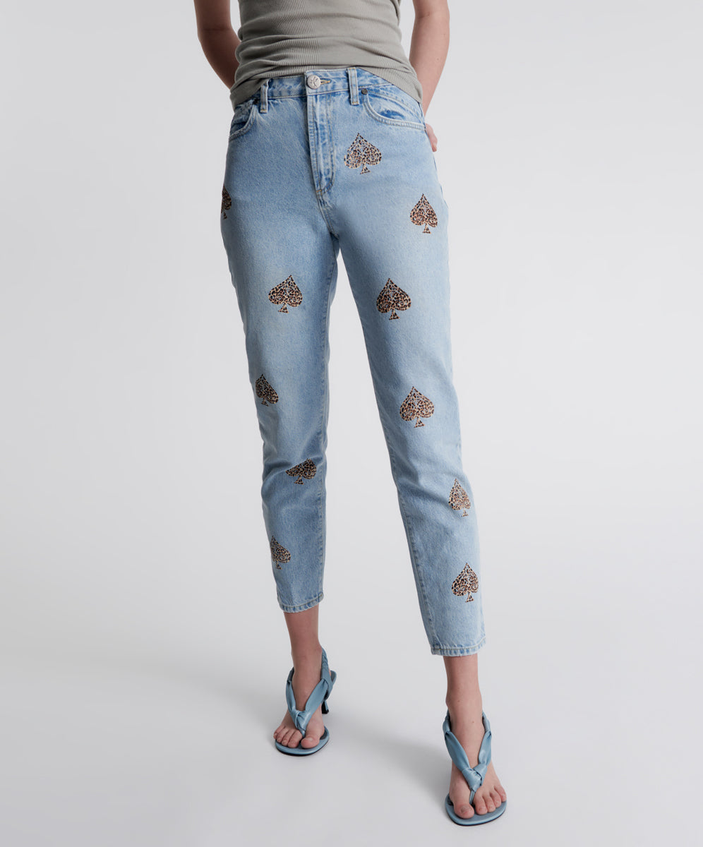Wanderers Legends High Waist Straight Leg Denim Jeans - Best Blue