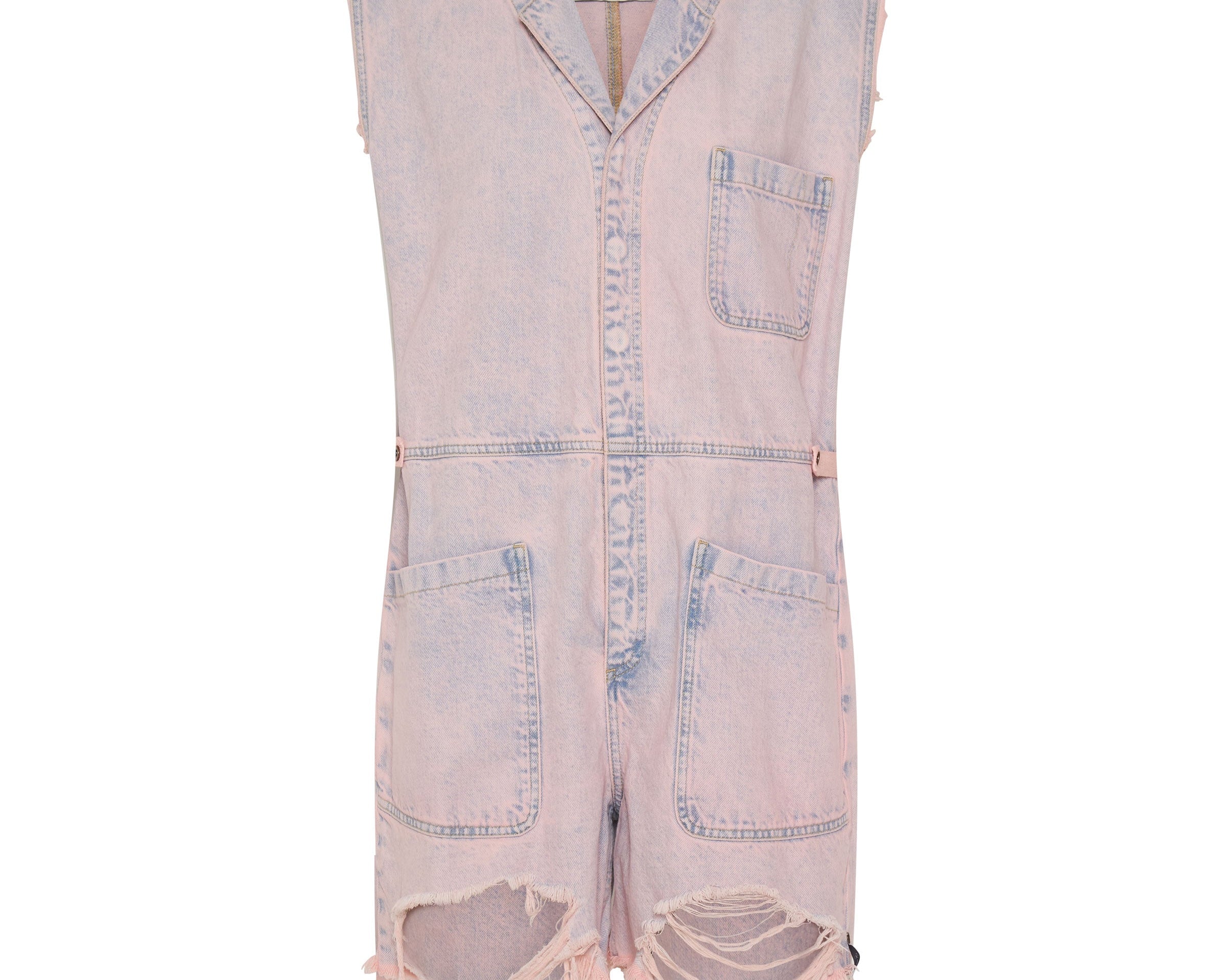 Palisades Denim Overalls - Pink Haze
