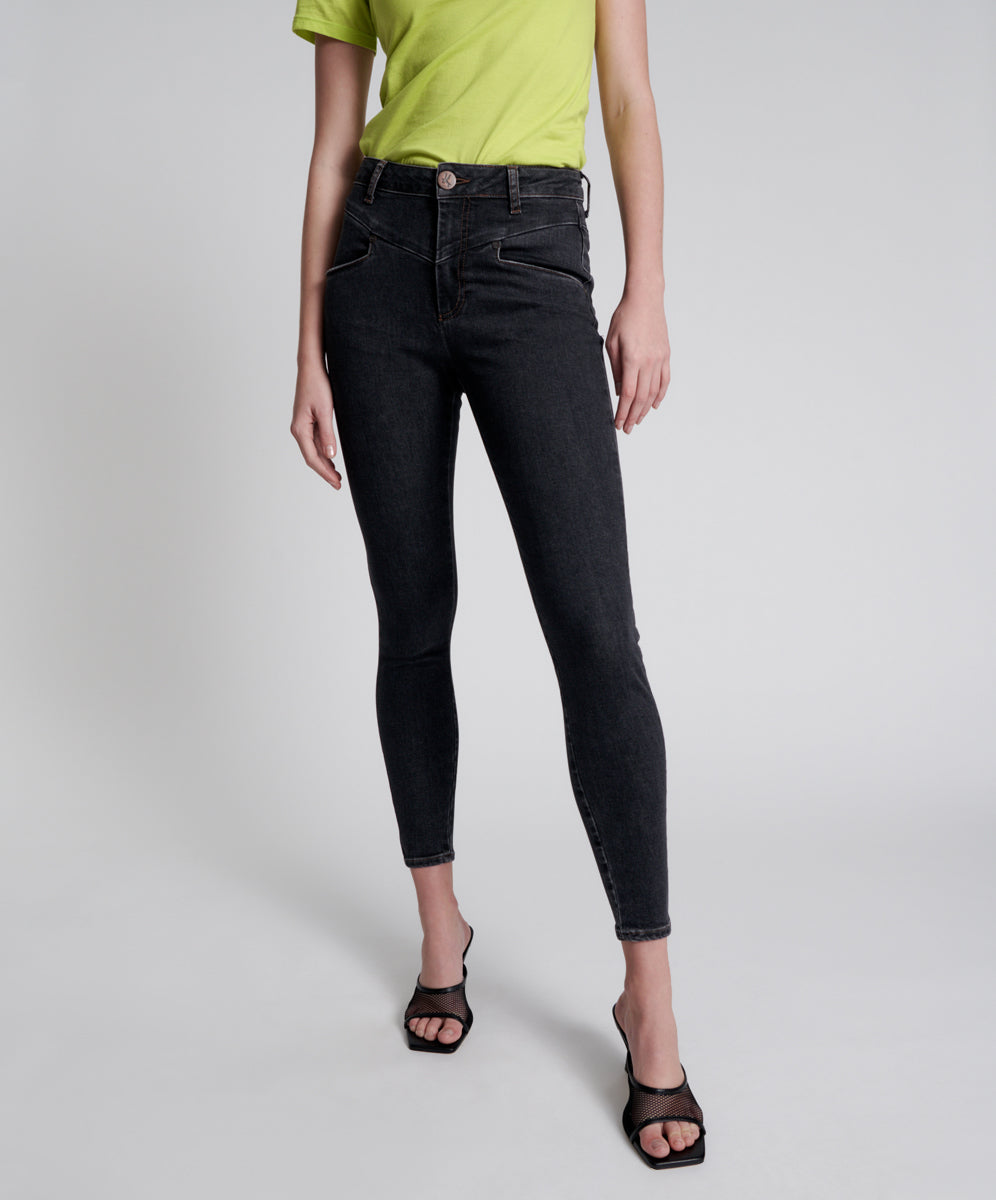 Last Stock Freebirds Ii Low Waist Stretch Skinny Denim Jeans - Worn Black