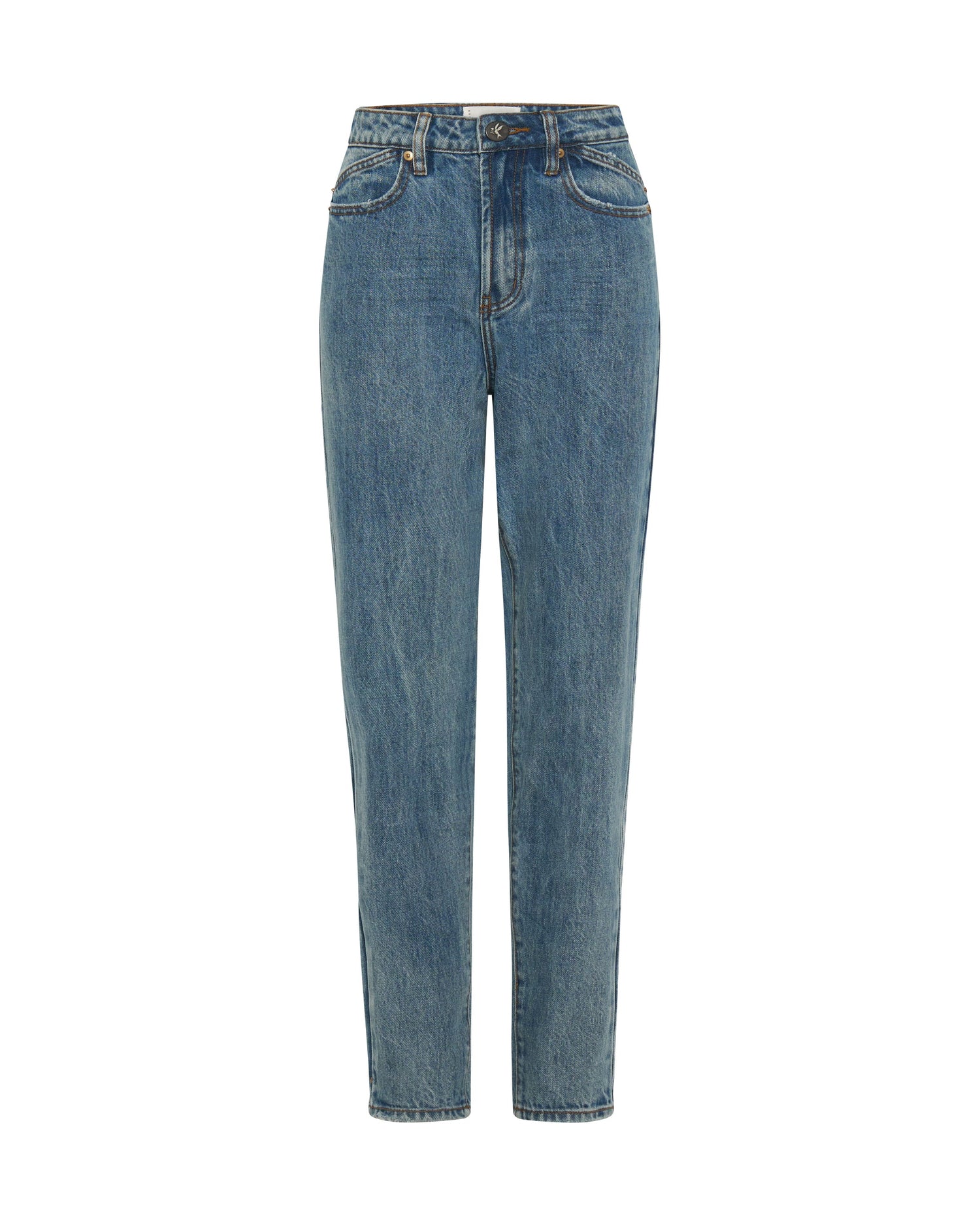 Legends Jeans Legends High Waist Straight Leg Denim Jeans - Berlin Blue