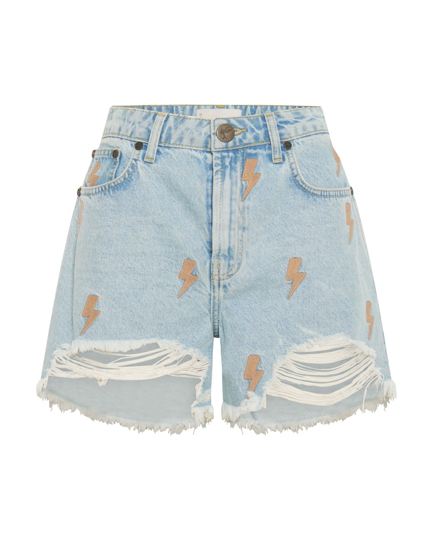 Outlet Sale Denim Shorts Legends High Waist Straight Leg Denim Jeans - Best Blue