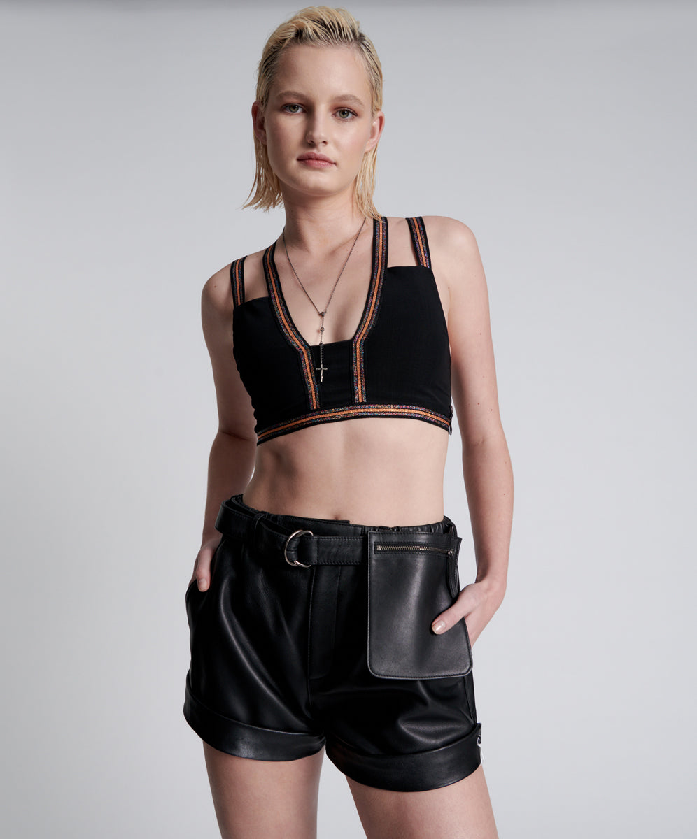 MY GREATEST JOY LEATHER SHORTS