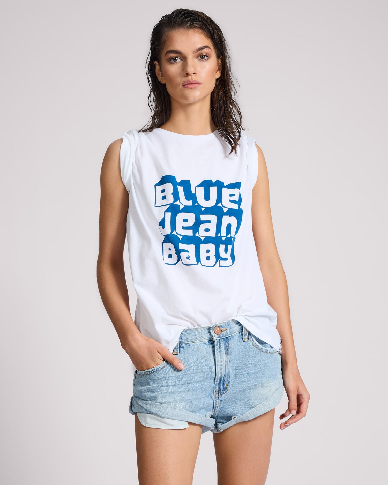 Women's Low Waist Bandits Denim Shorts Bandits Low Waist Denim Shorts - Ocean Blue