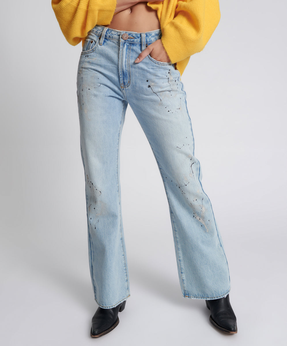 Last Stock Charlie High Waist Slim Flared Denim Jeans - Fleetwood Artiste