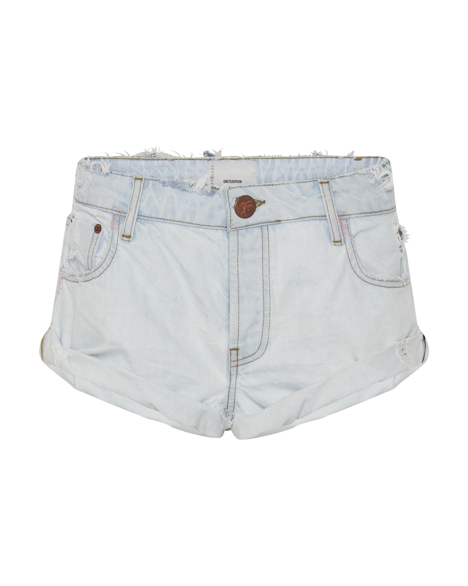 Outlet Sale Womens Denim Shorts Bandits Low Waist Denim Shorts - Bel Air Blue