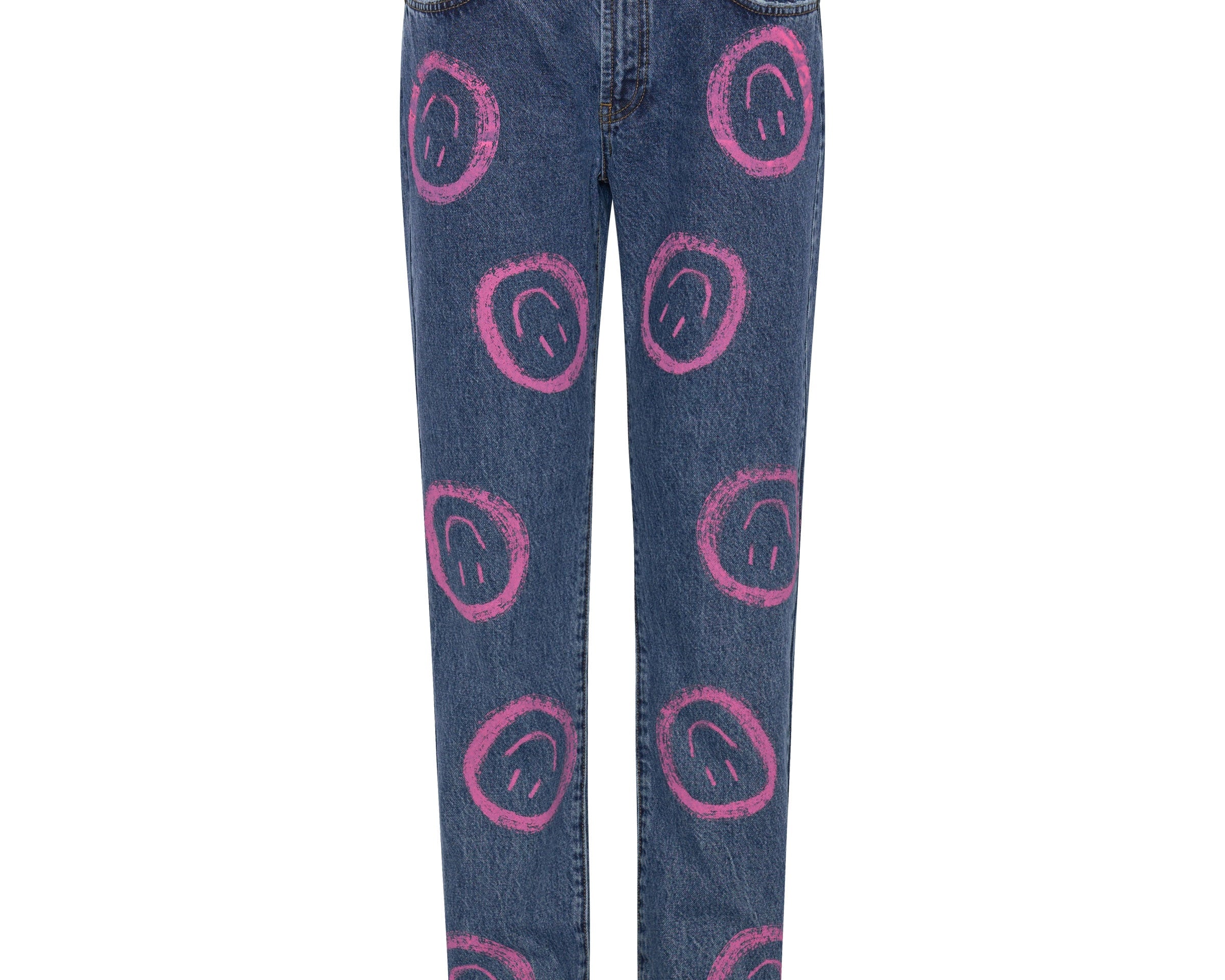 Awesome Baggies High Waist Straight Leg Denim Jeans - Rosewood