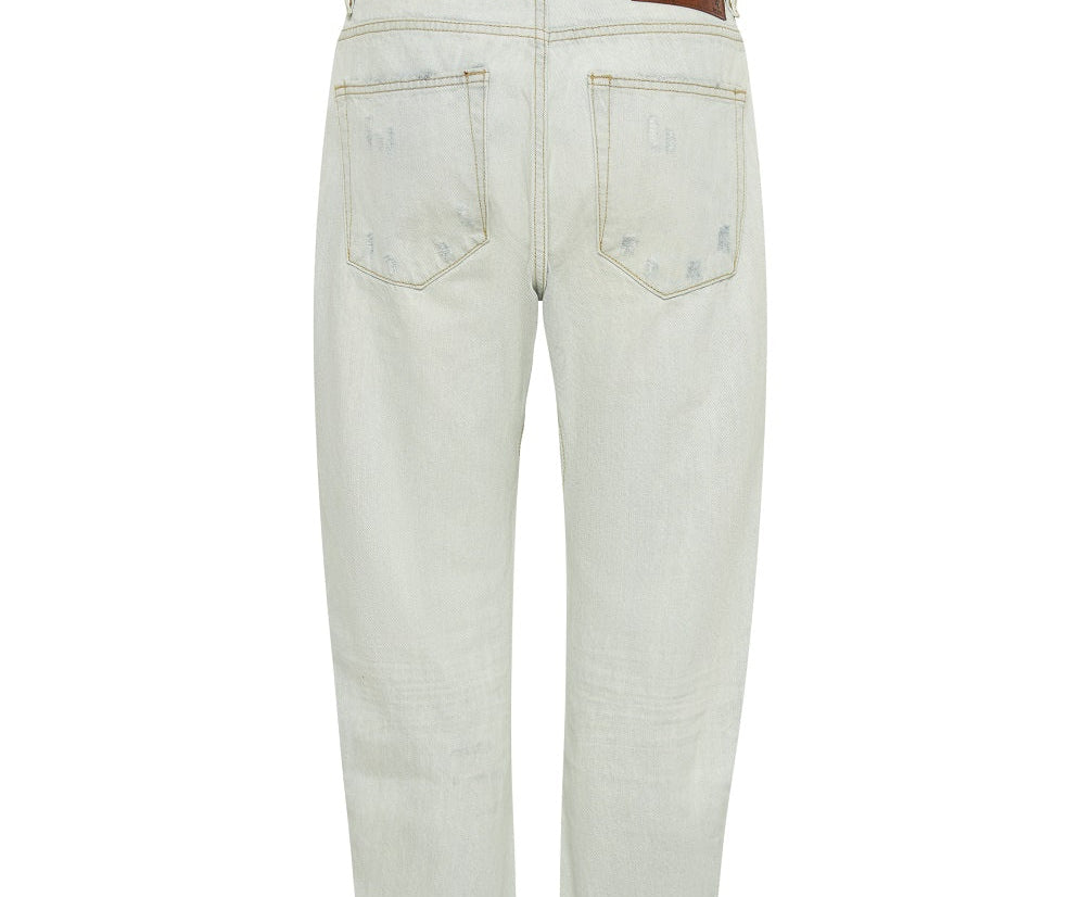 Saints Low Waist Boyfriend Denim Jeans - Brando Blue