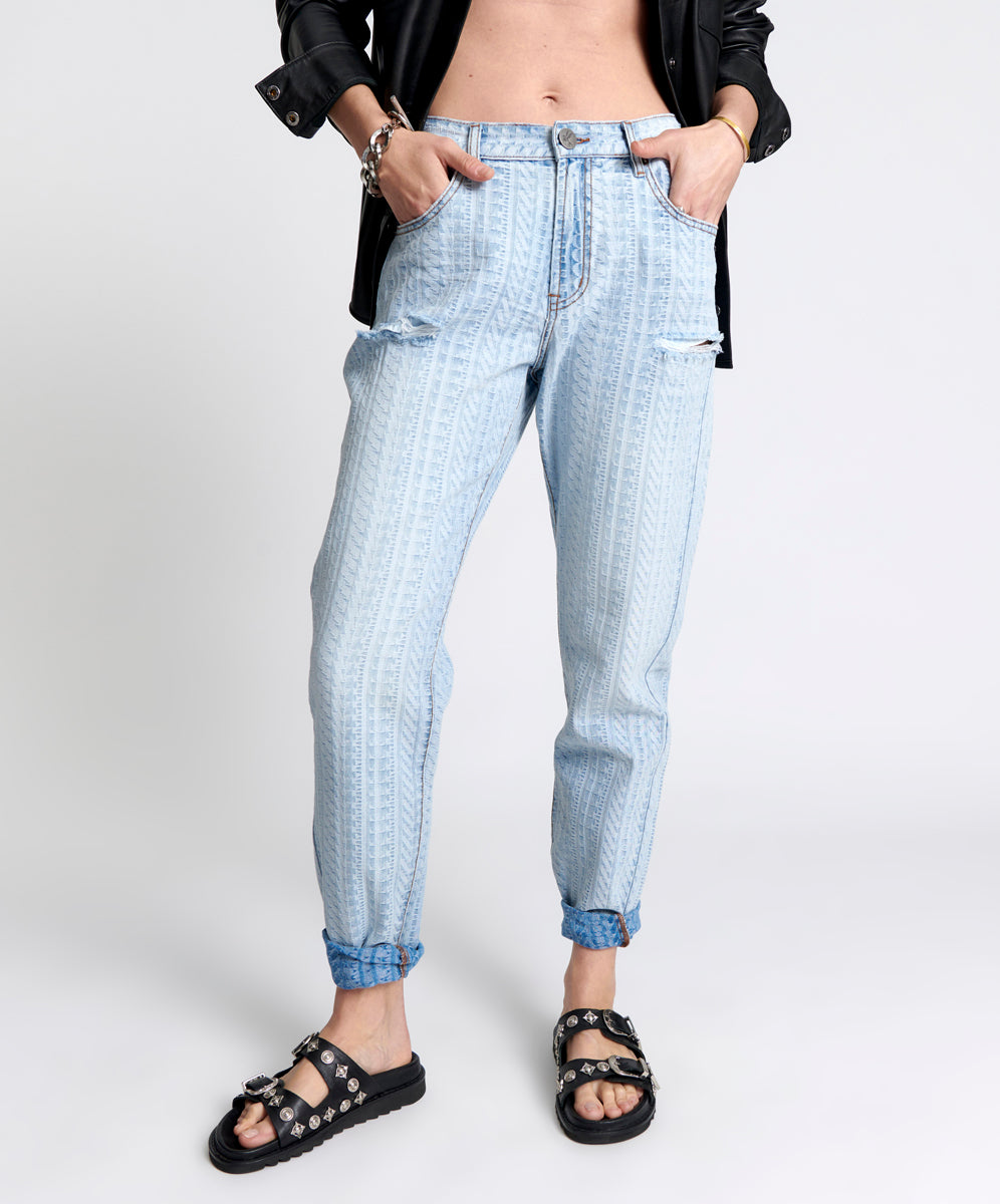 Products 1982S High Waist Balloon Denim Jeans - Light Blue