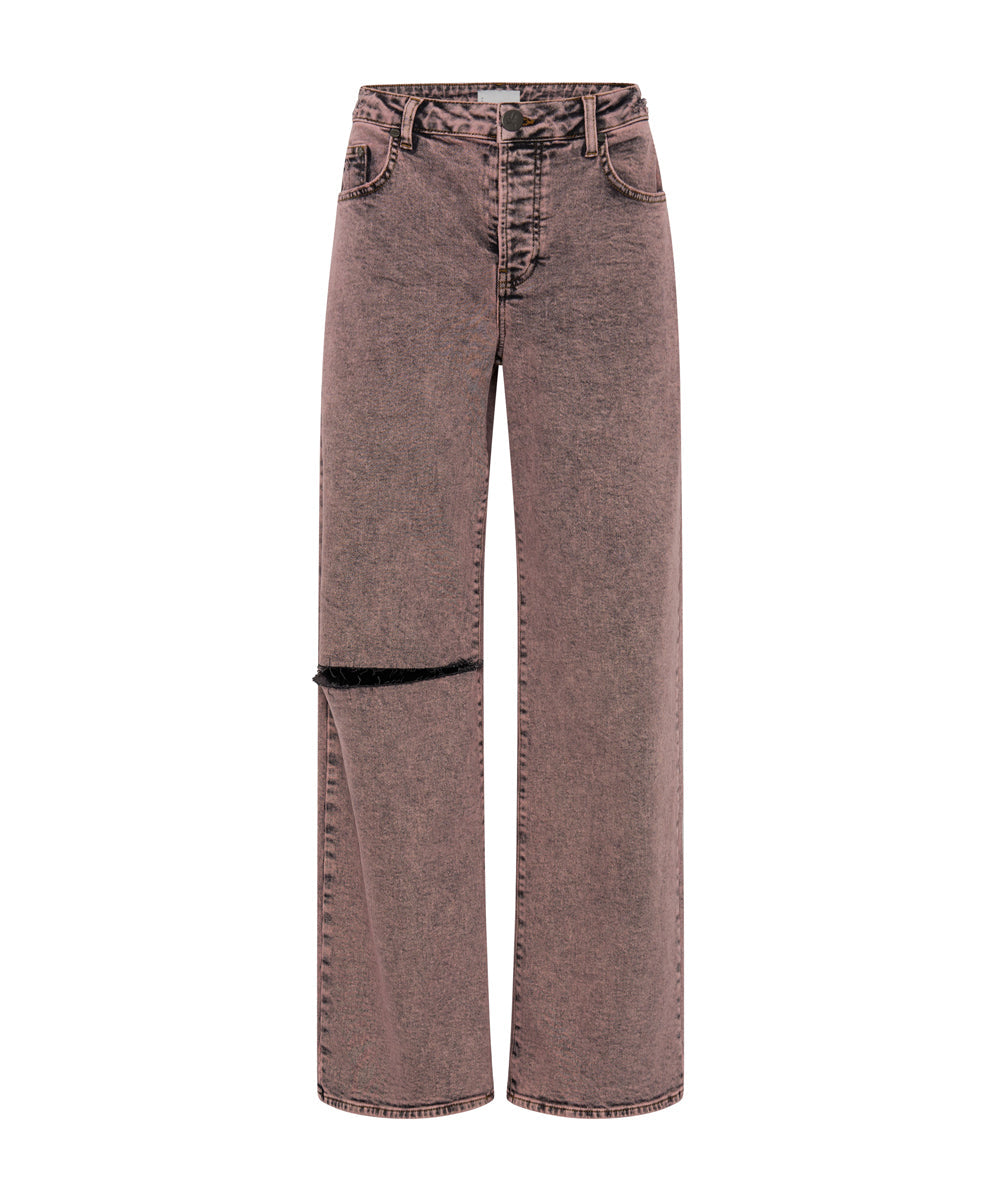 Last Stock Jackson Mid Waist Wide Leg Denim Jeans - Night Haze