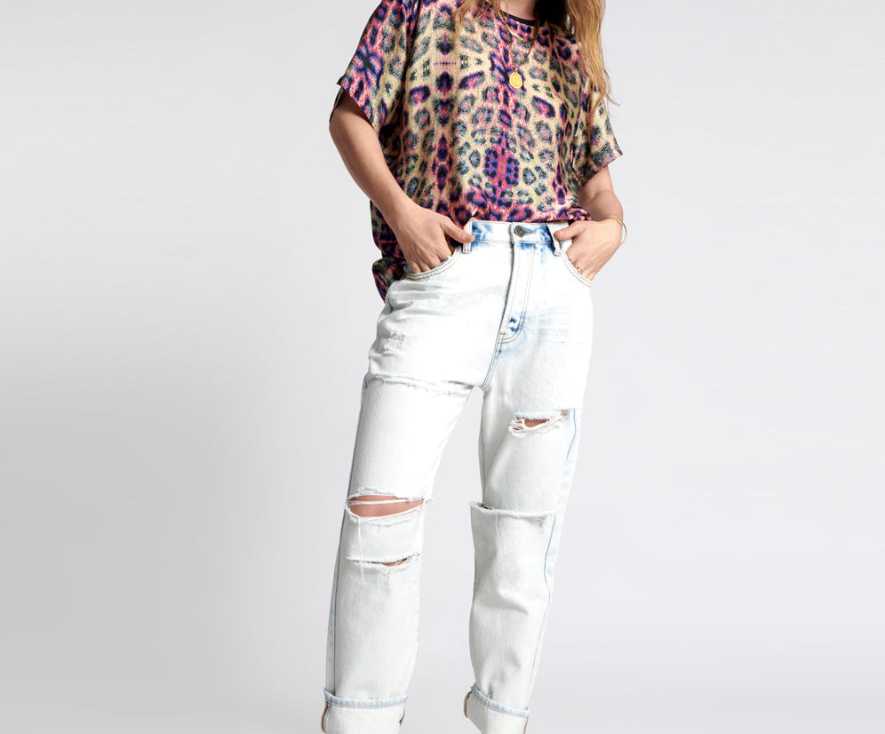 Bandits Low Waist Boyfriend Denim Jeans - Florence