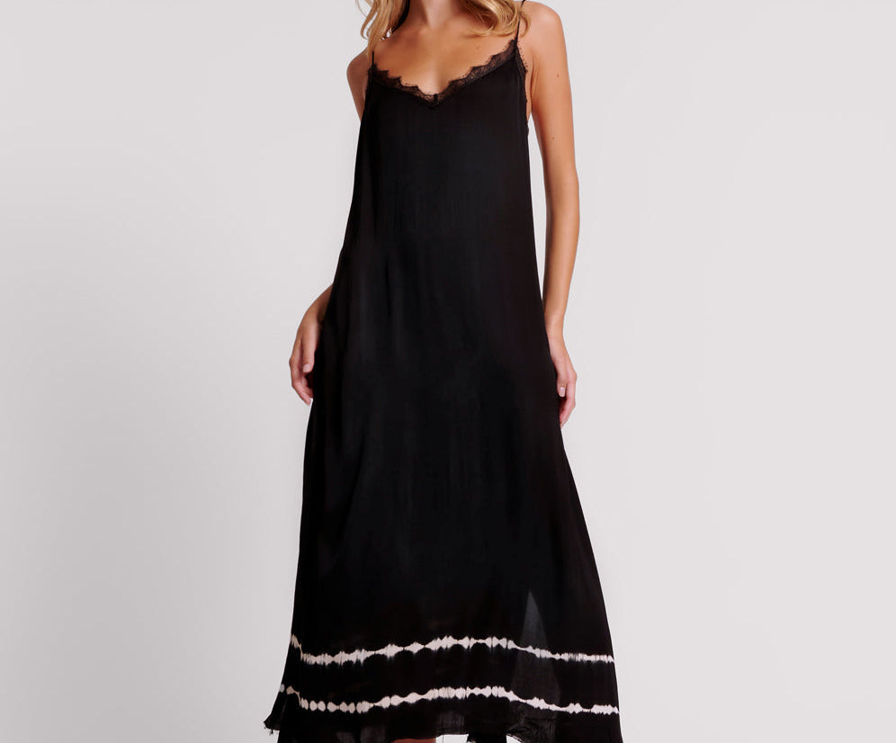 ECLIPSE HAND DYED DELIRIOUS MAXI SLIP DRESS