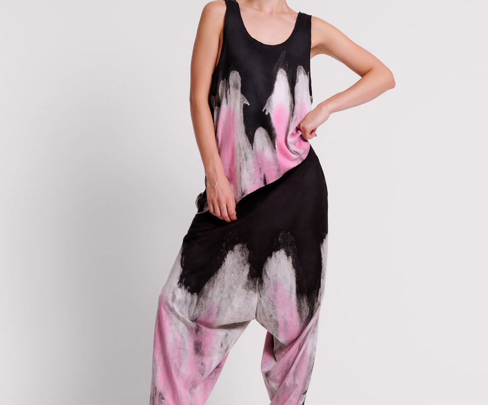 HAND DYED ICECREAM DYNAMIC HAREM PANTS