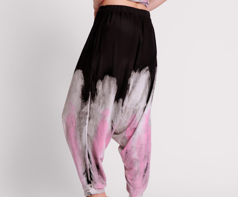 HAND DYED ICECREAM DYNAMIC HAREM PANTS
