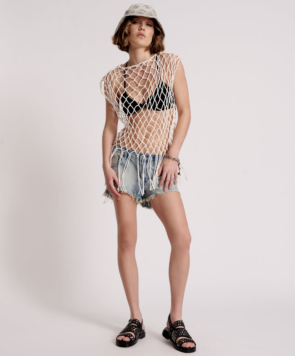 Outlet Sale Women's Clothing & Apparel Hand Knotted Castaway Top - Natural