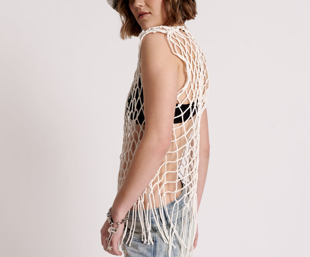 HAND KNOTTED CASTAWAY TOP