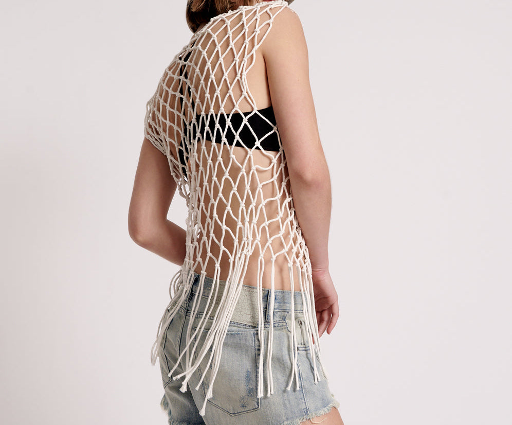 HAND KNOTTED CASTAWAY TOP