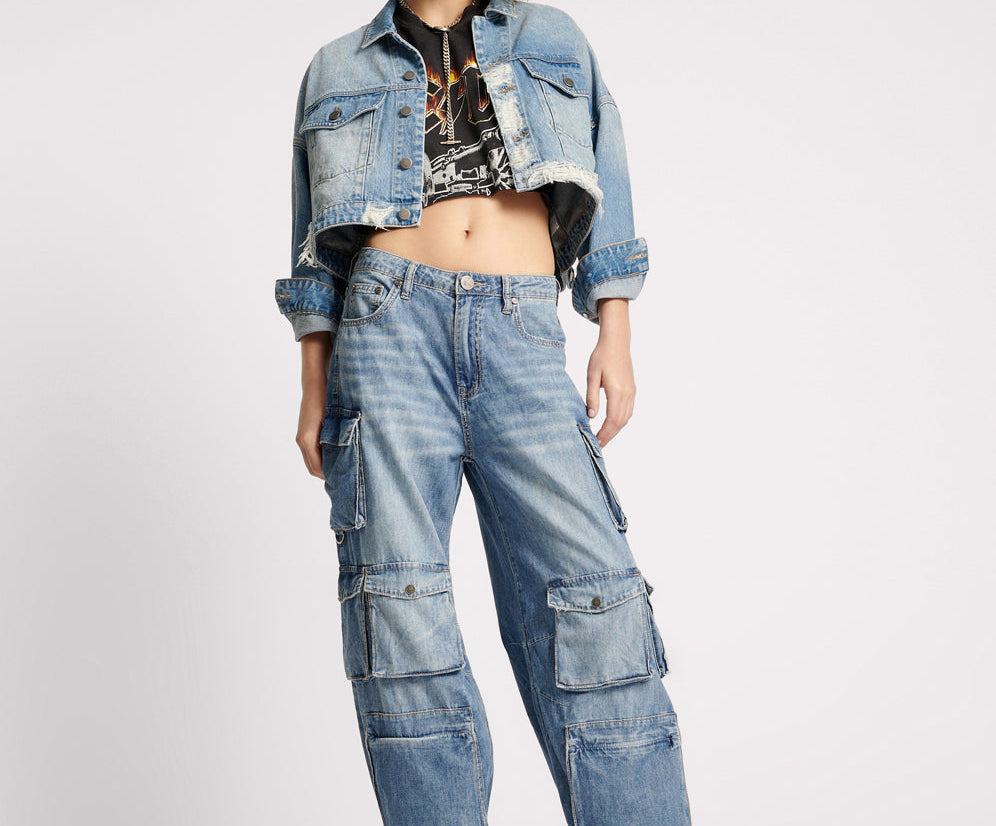 PACIFICA HIGH WAIST EPIC CARGO JEANS