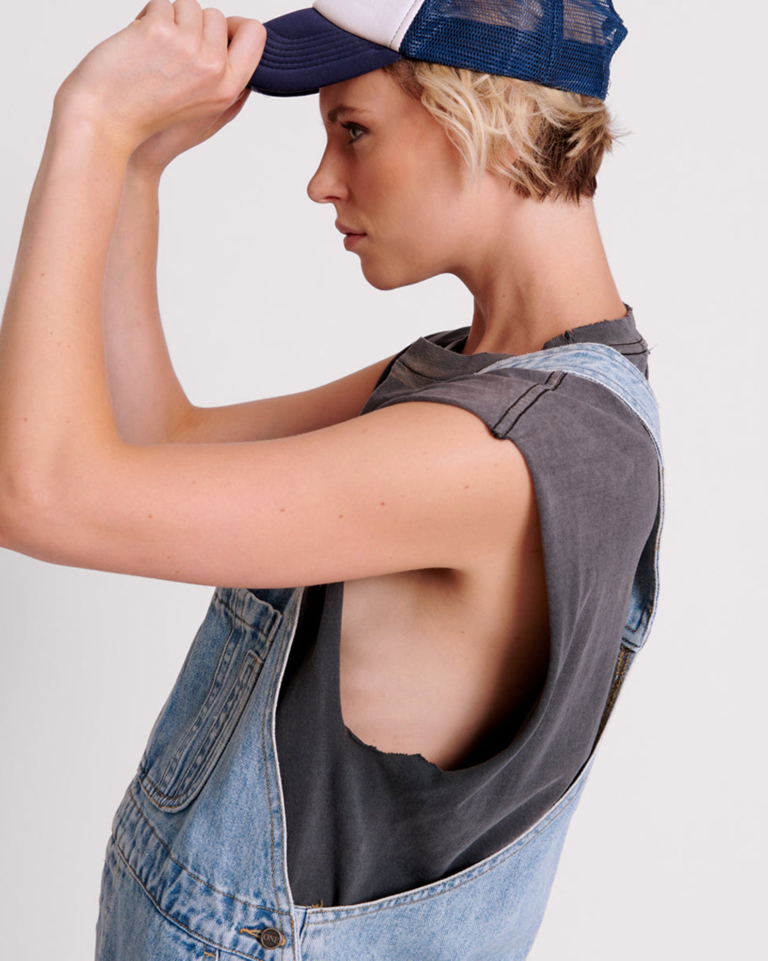 Mini Dresses Stanton St Denim Mini Pini Dress - Hendrixe