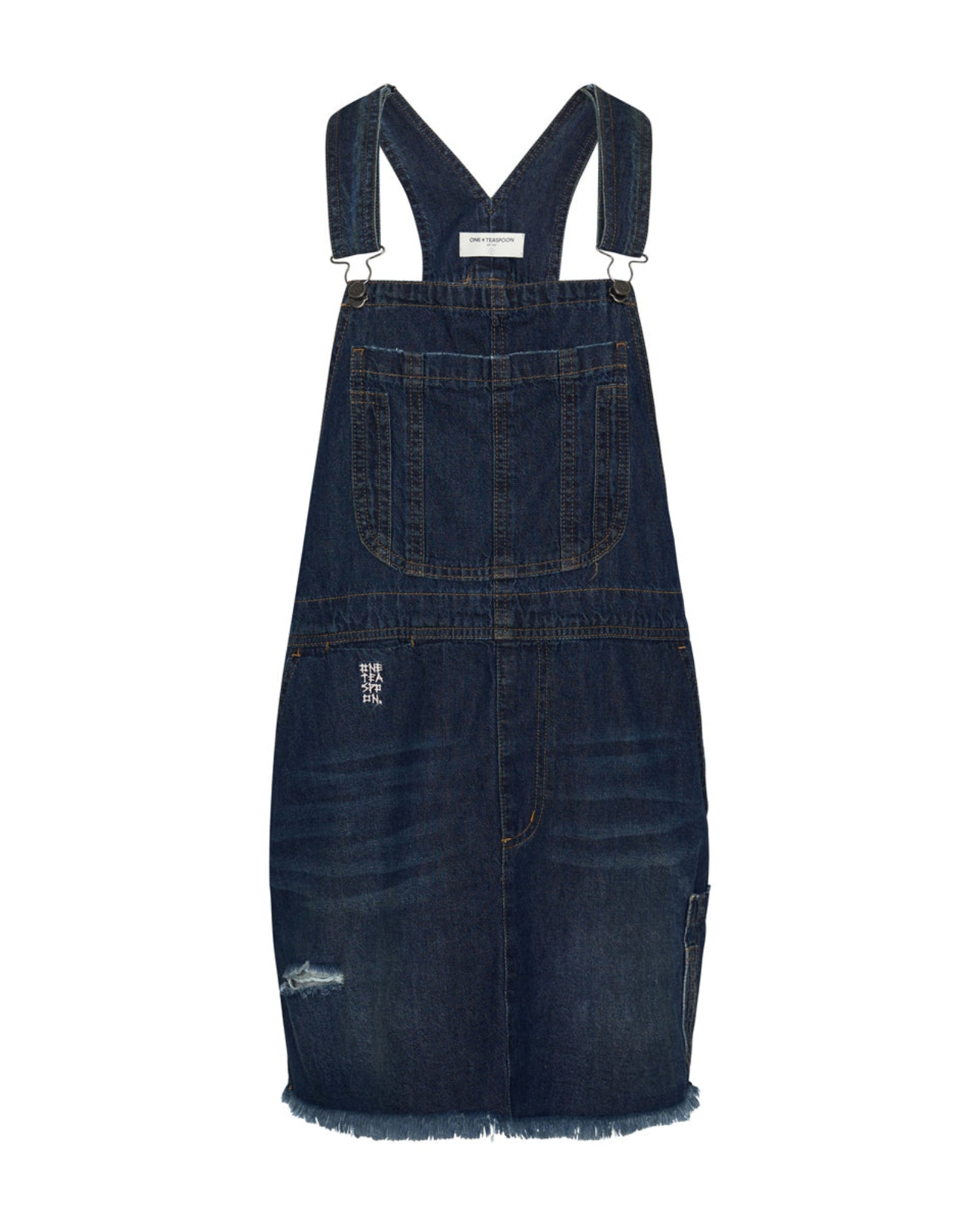 Mini Dresses Stanton St Denim Mini Pini Dress - Royal Blue