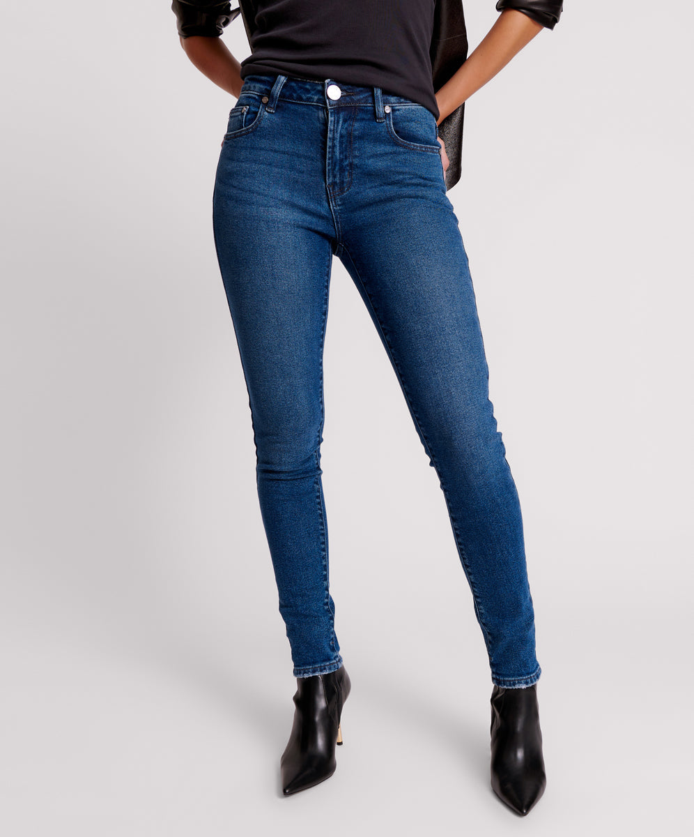 Women's Freebirds II High Waist Denim Jeans Freebirds Ii High Waist Stretch Skinny Denim Jeans - Indiana Blue