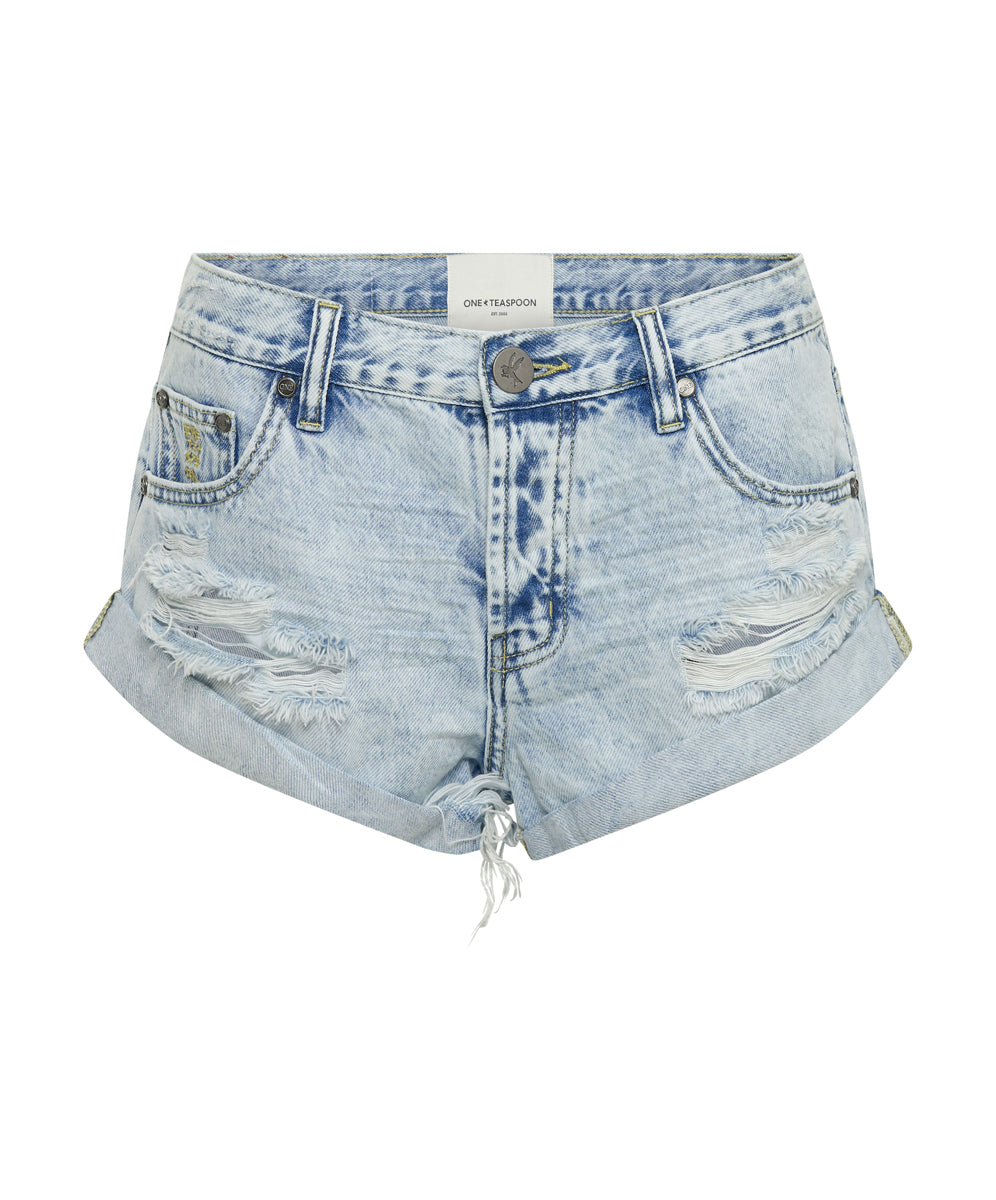 Women's Low Waist Bandits Denim Shorts Bandits Low Waist Denim Shorts - Depeche Blue