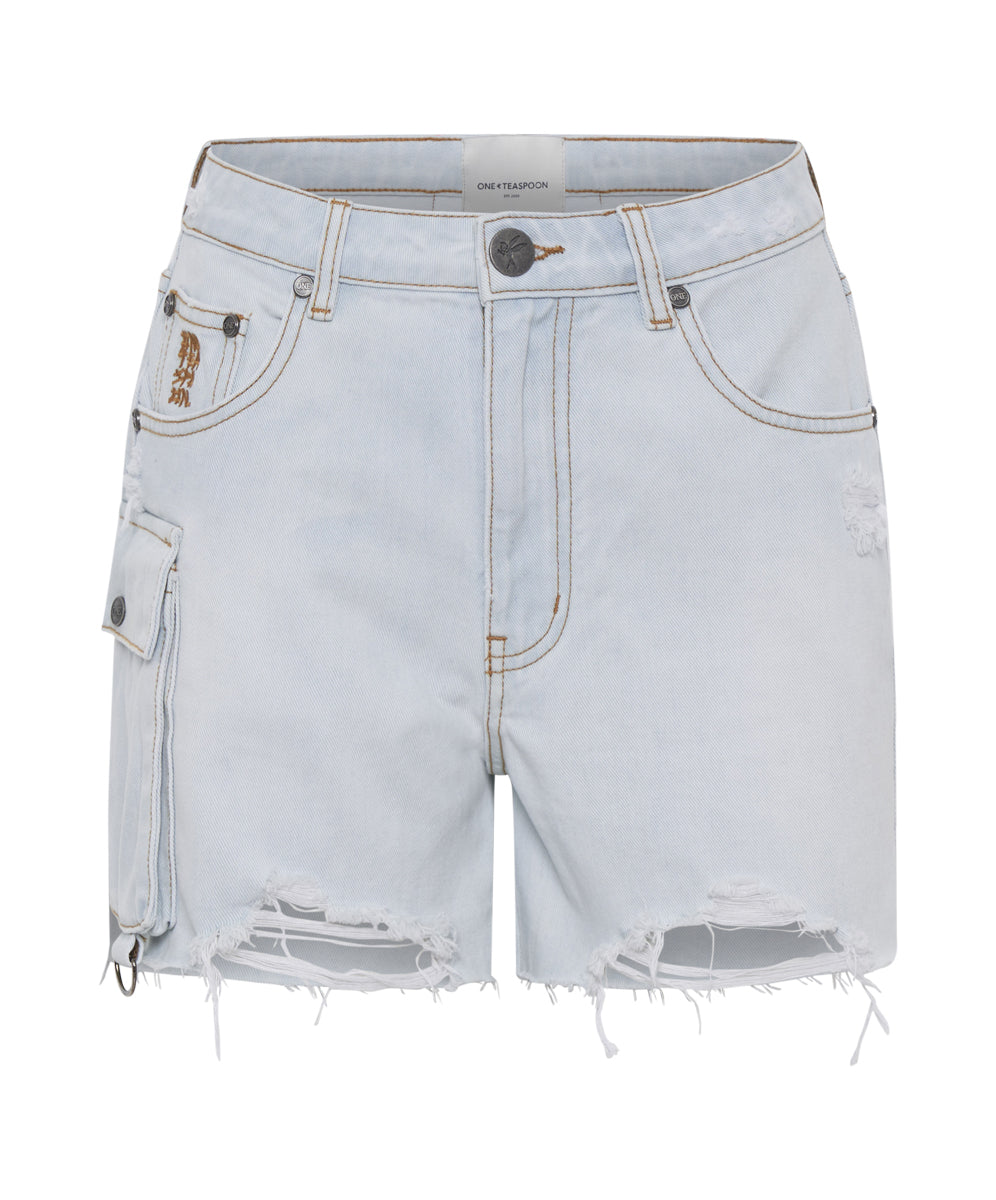 High Waist Denim Shorts Legends High Waist Mom Fit Denim Shorts - Le Surf