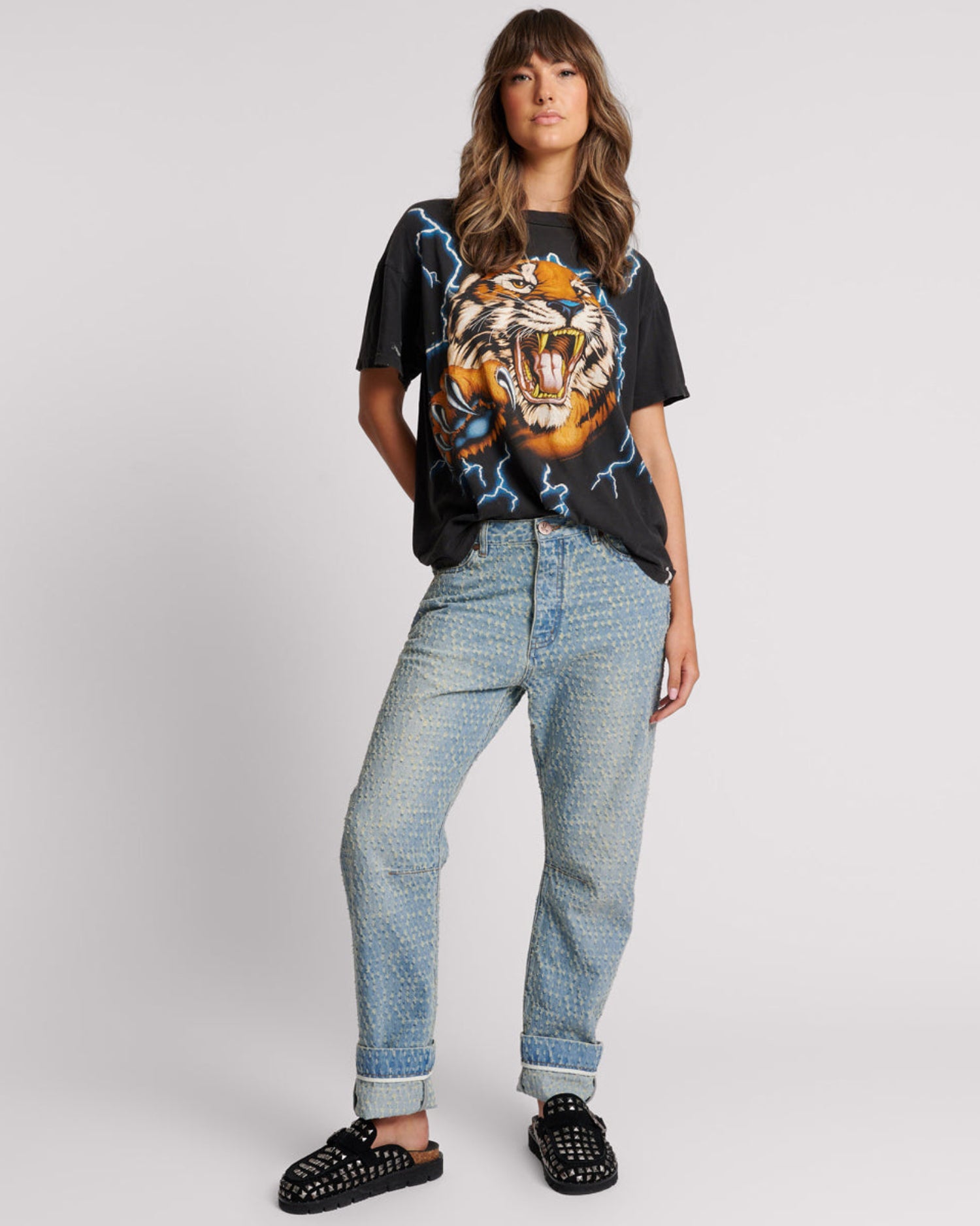 Accessories Studded Phoenix Slides - Black