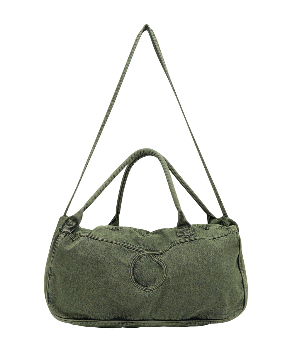 Accessories Denim Overnighter Duffle Bag - Black Khaki