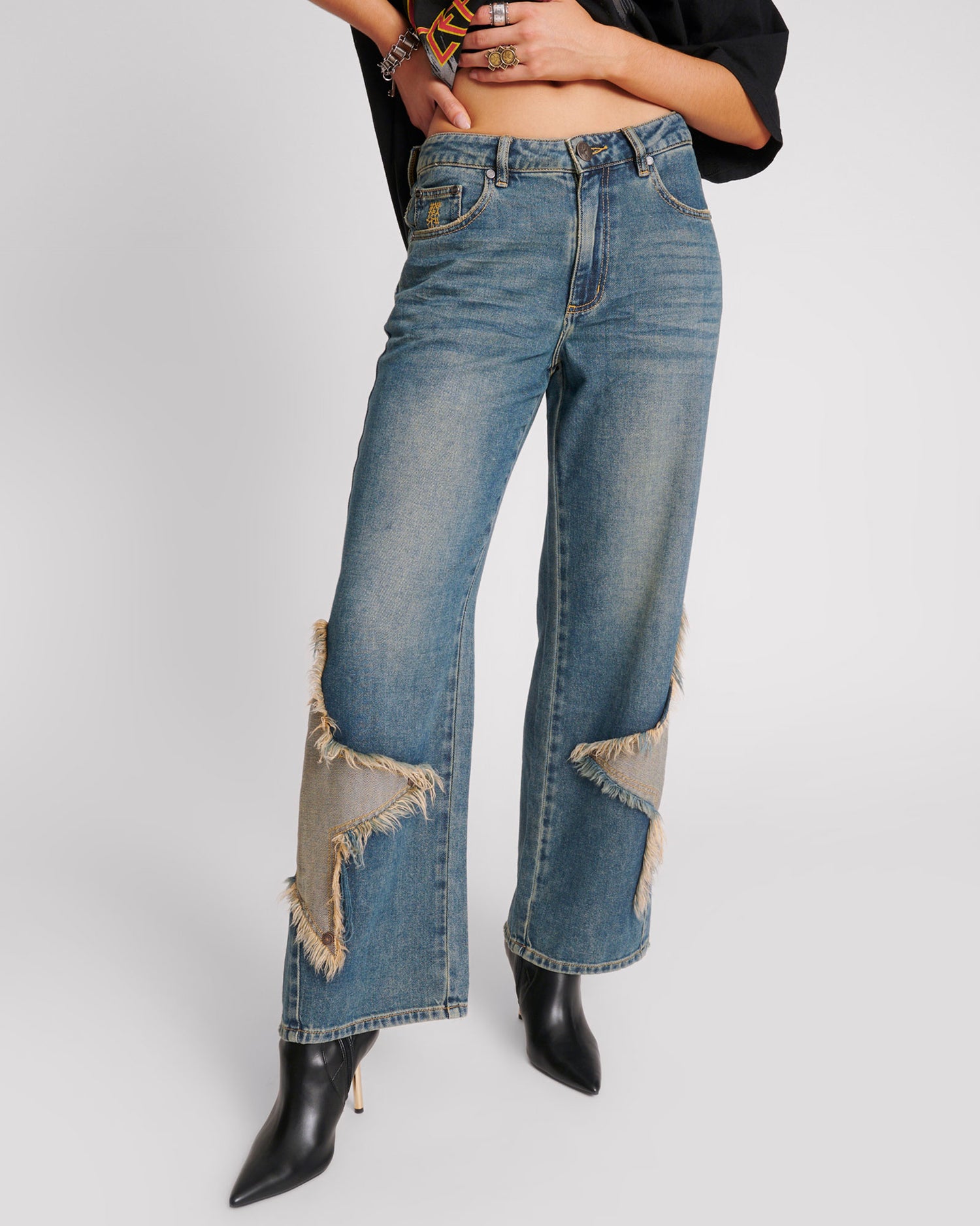 Jacksons Jeans Jackson Mid Waist Wide Leg Denim Jeans - Memphis Star