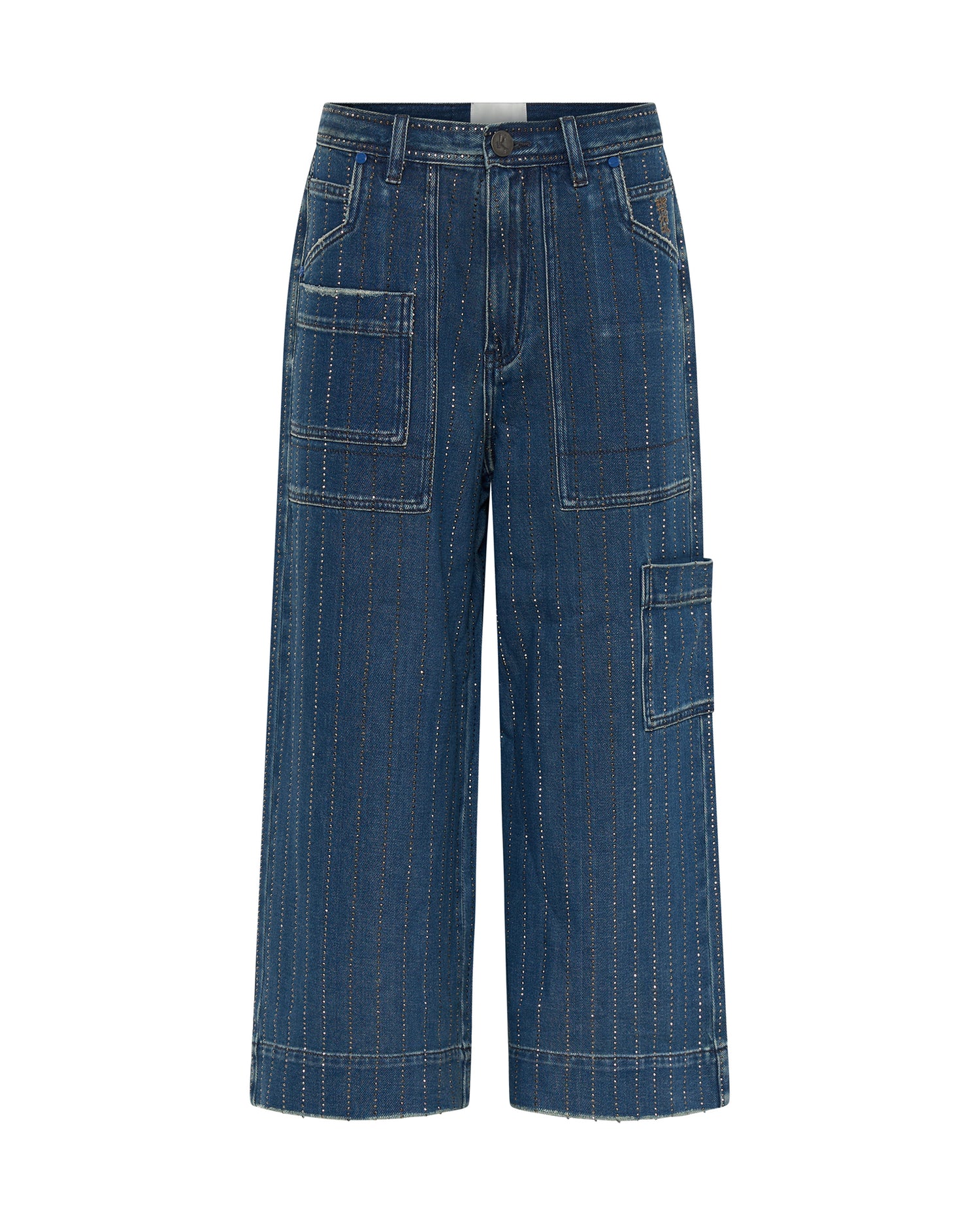 Last Stock Bad Boys High Waist Wide Leg Denim Jeans - Glitter Highway