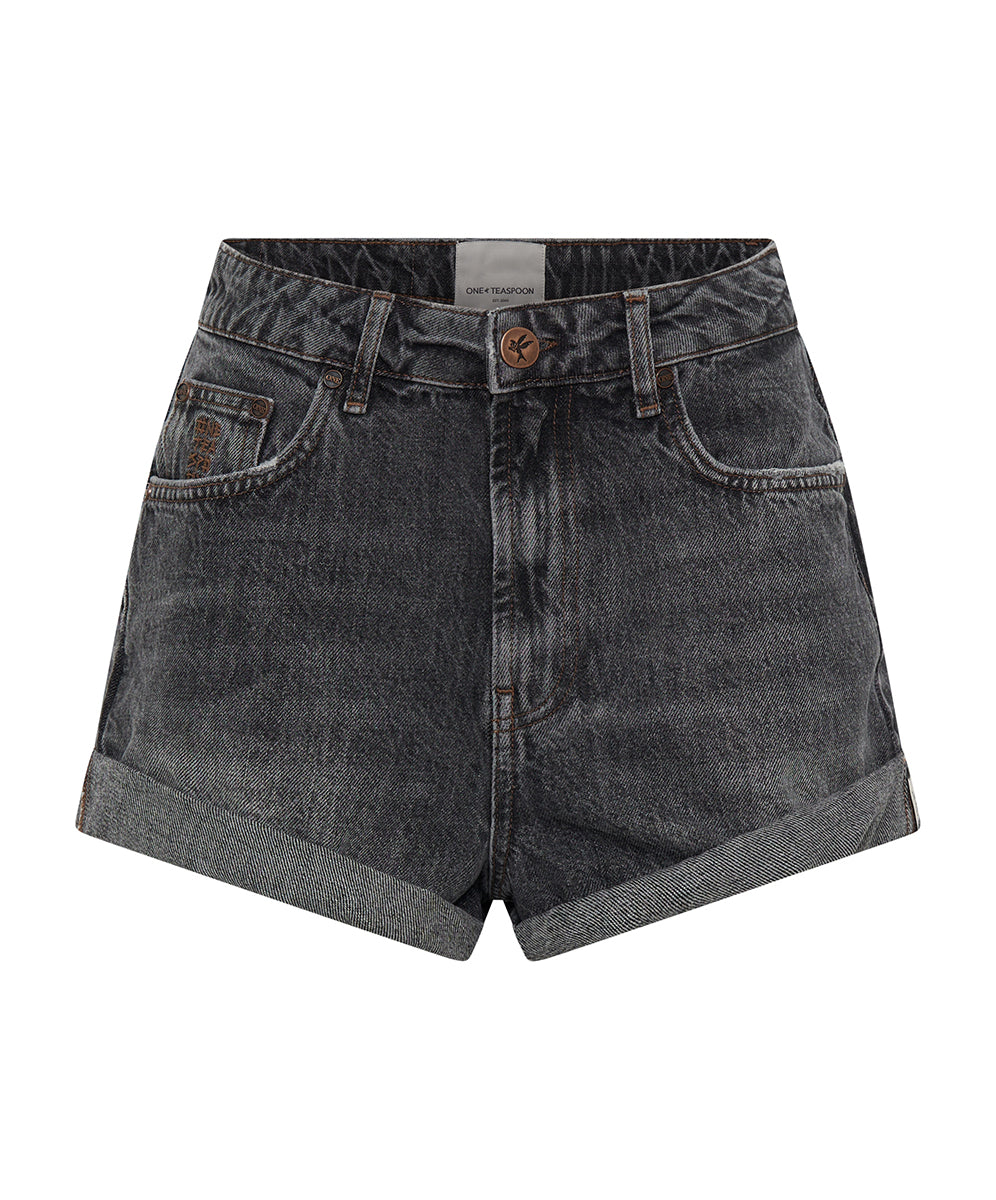 Outlet Sale Denim Shorts Bandits High Waist Denim Shorts - Charcoal Grey