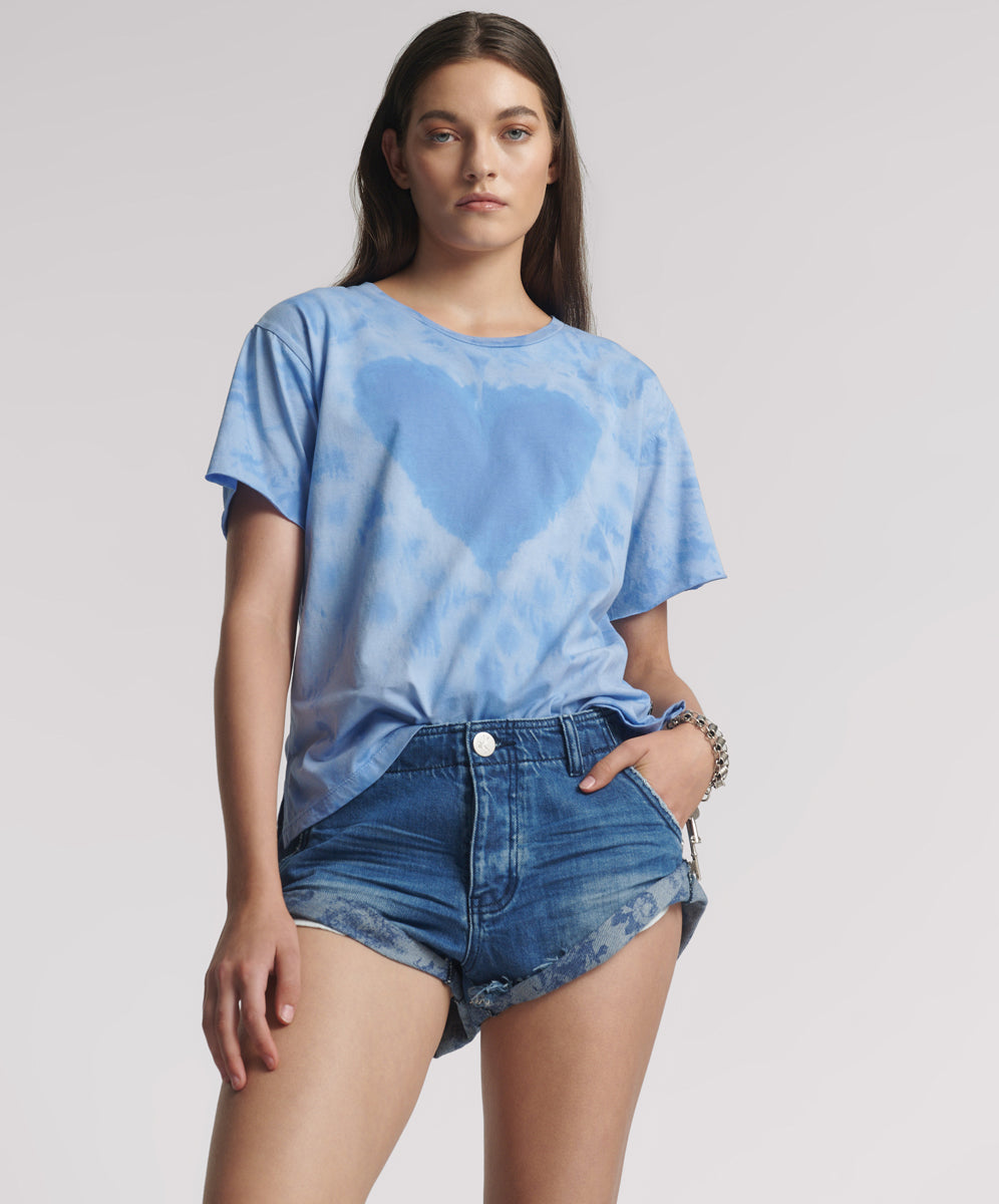 Last Stock Sailors Low Waist Denim Shorts - Rosewood