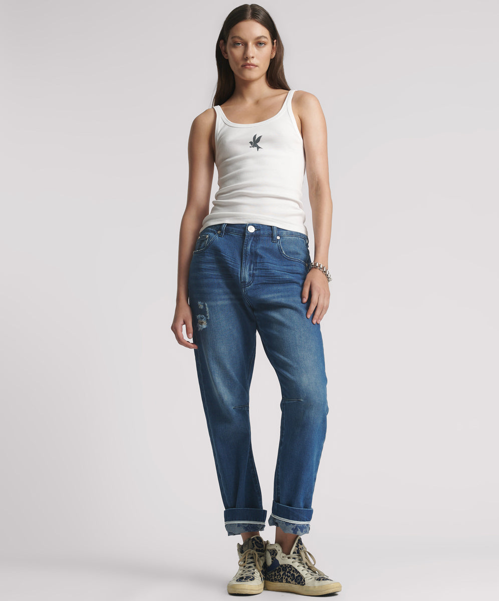 Women's Boyfriend Jeans Bandits Low Waist Boyfriend Denim Jeans - Rosewood