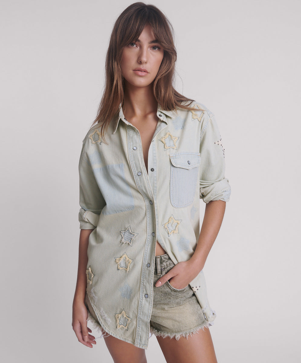 Women's Denim Shirts Everyday Denim Shirt - Sundae Star