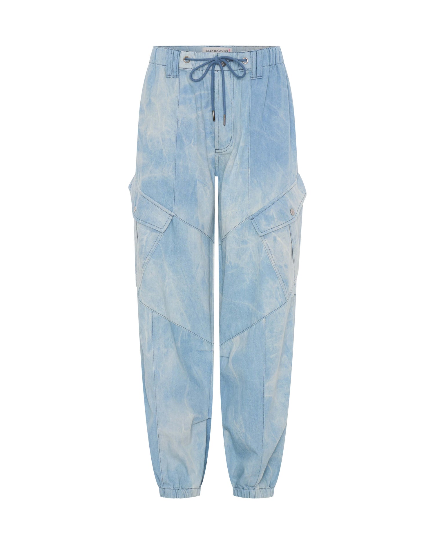 Dirty Blue Denim Utility Denim Flight Pants - Cloudy Blue