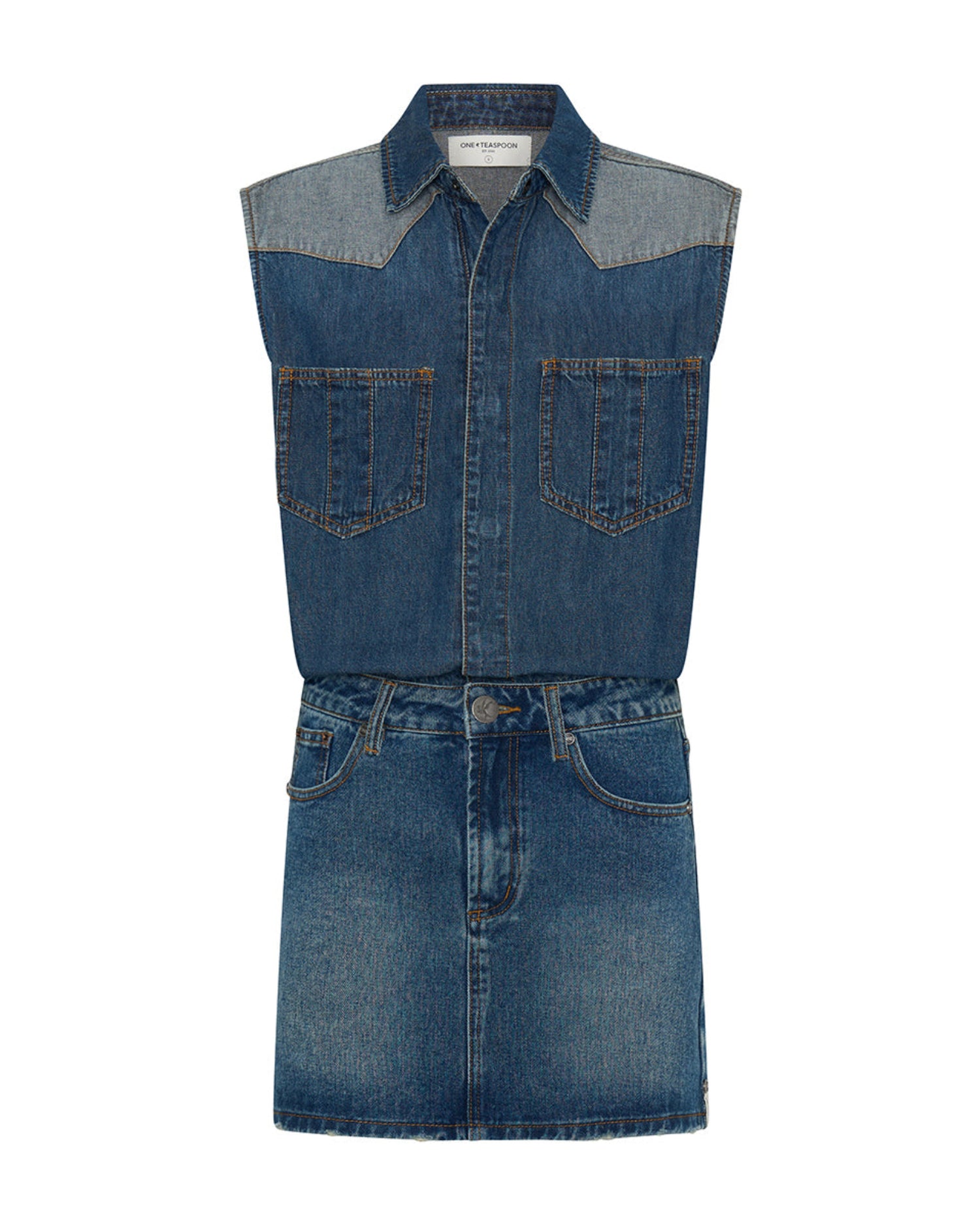 Mini Dresses Sloane Mini Denim Dress - Phoenix Blue