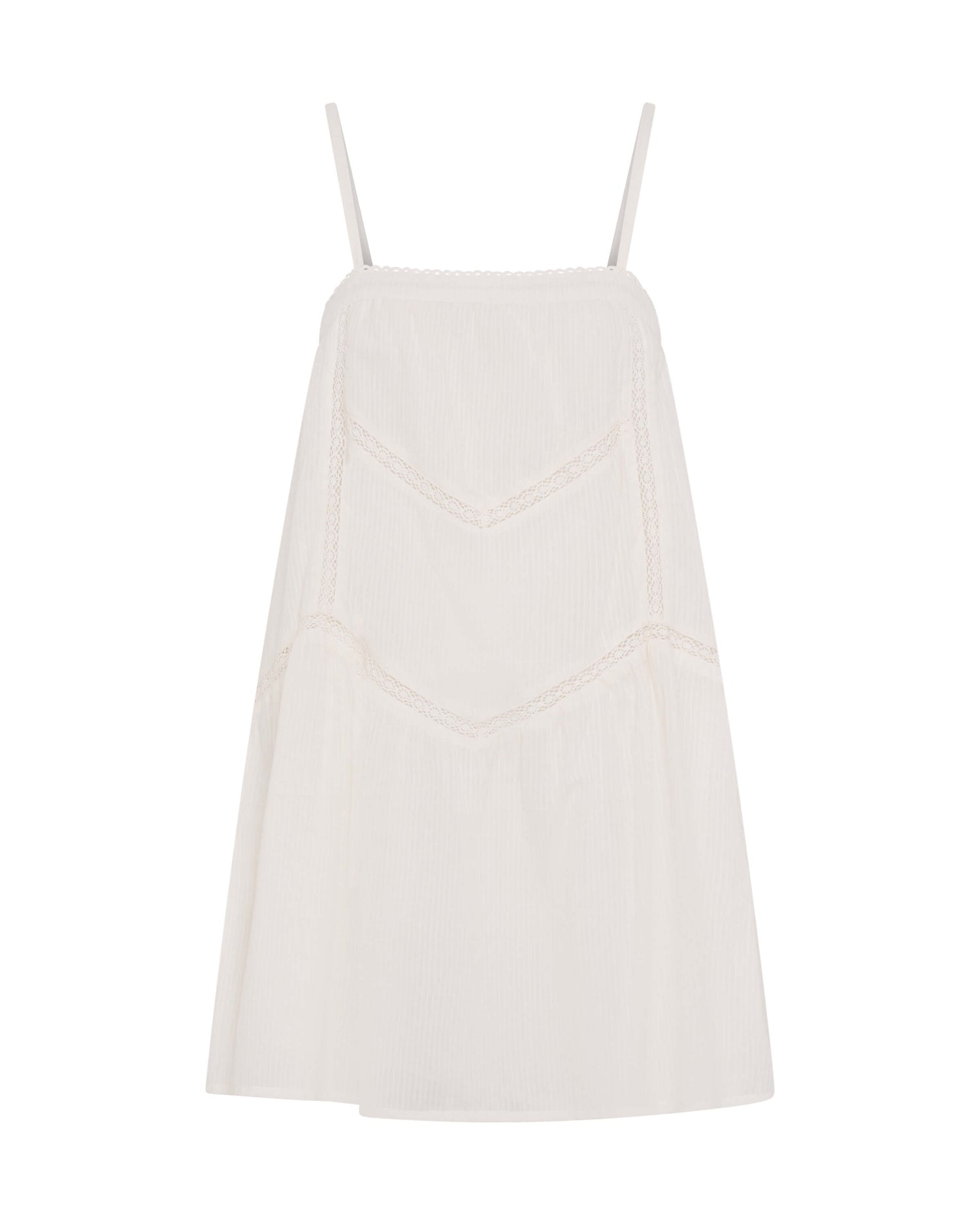 Mini Dresses Alana Cotton Slip Mini Dress - Blue White