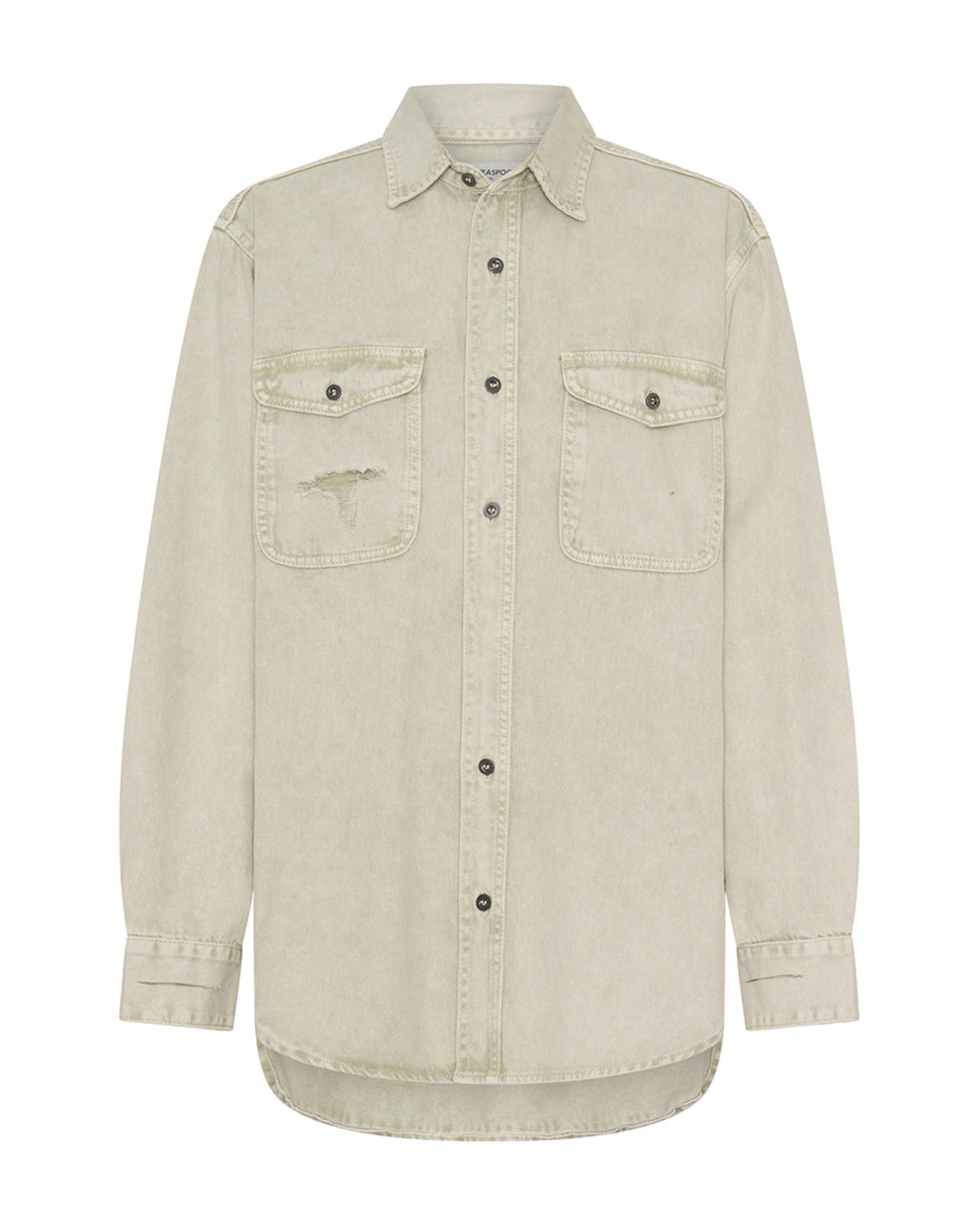 Khaki Edit Everyday Denim Shirt - Antique White