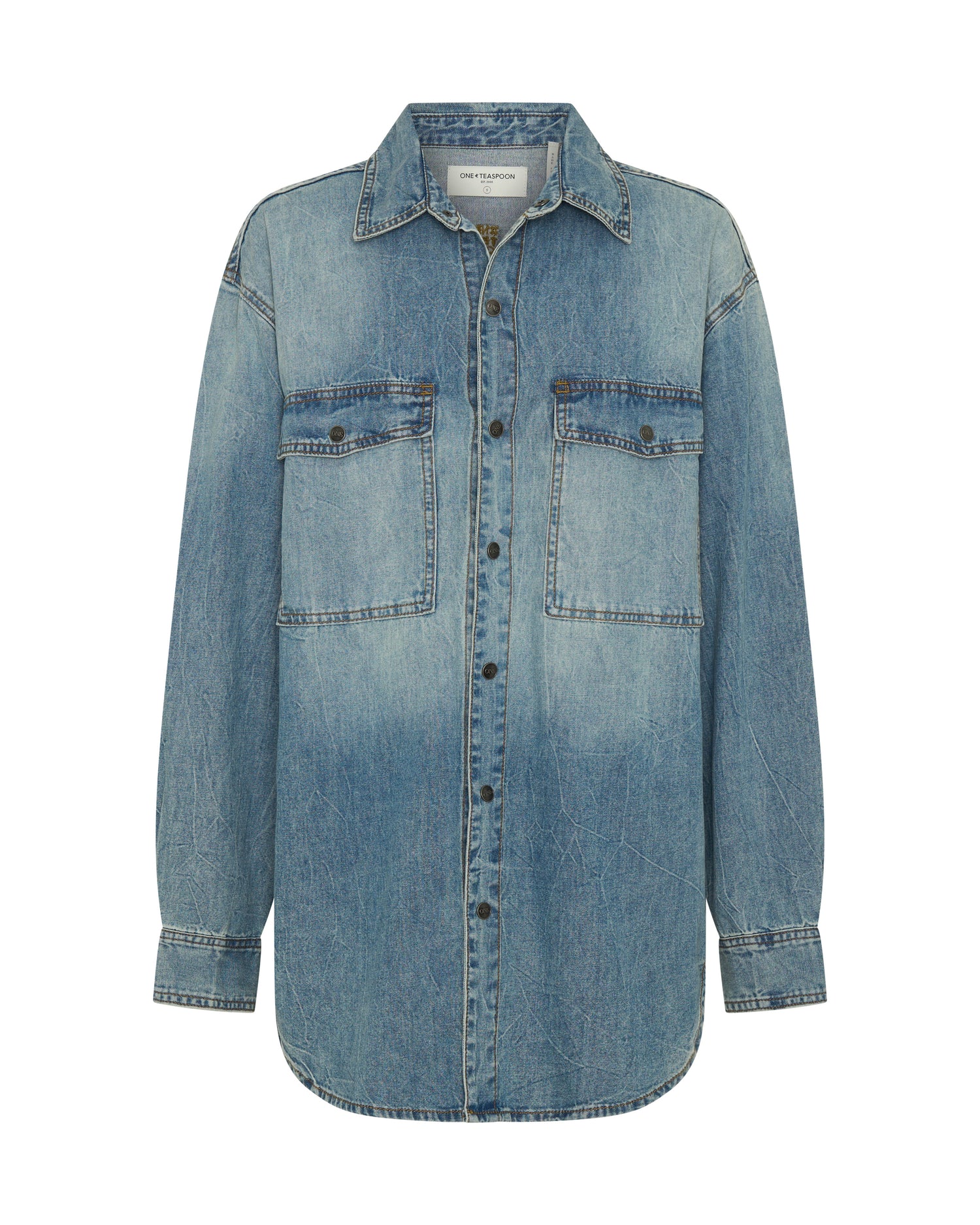 Women's Denim Shirts Essential Denim Shirt - Blue Crush