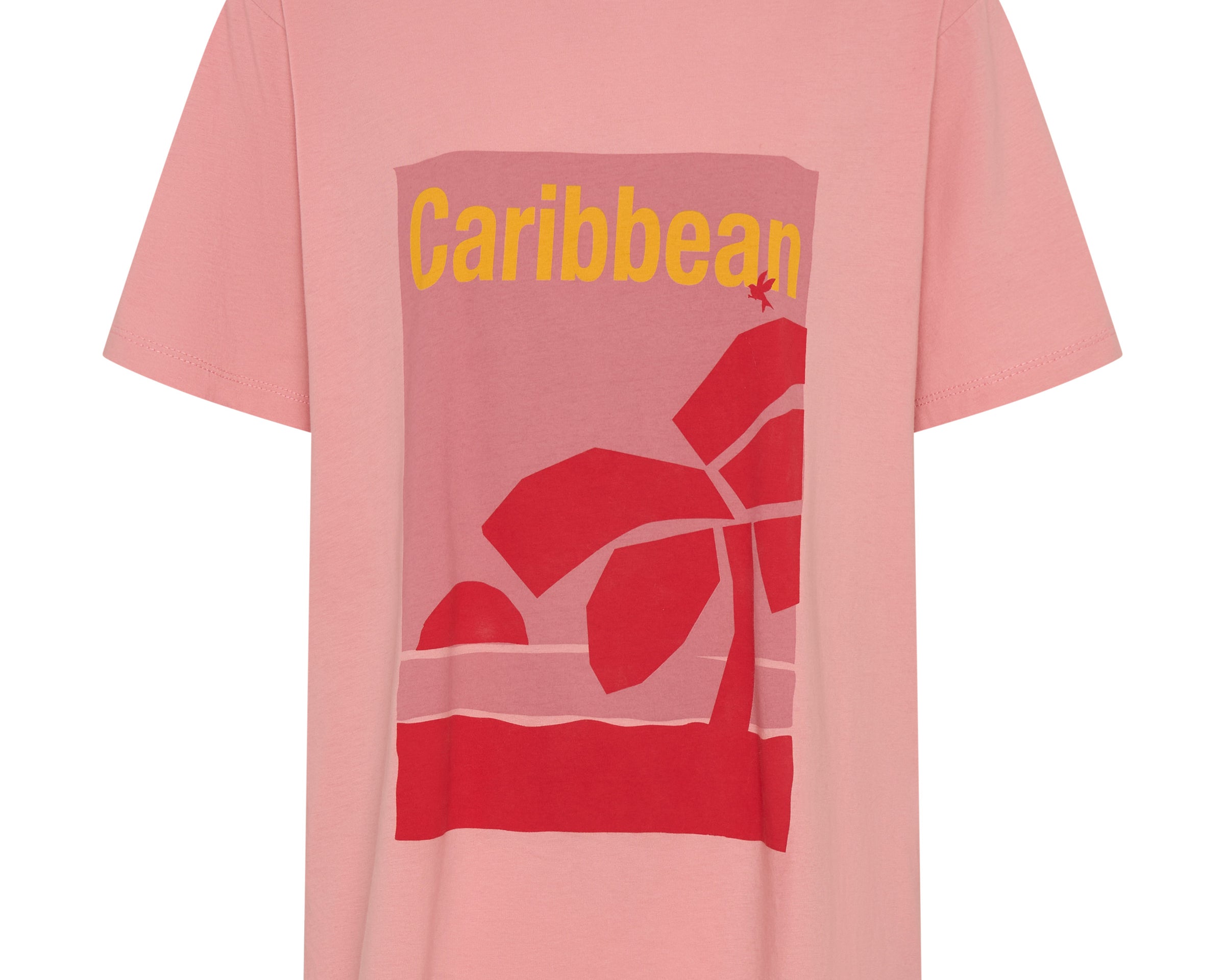 Caribbean Boyfriend Tee - Pink
