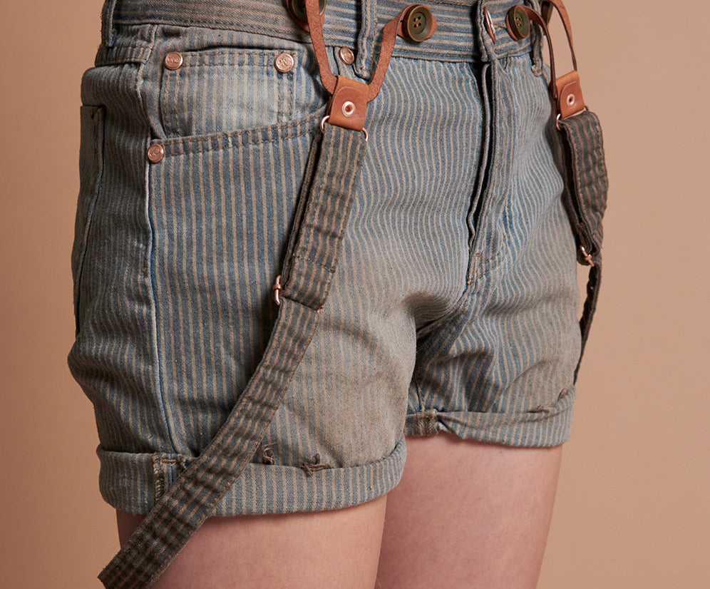 Chargers Low Waist Mid Length Denim Shorts - Joker
