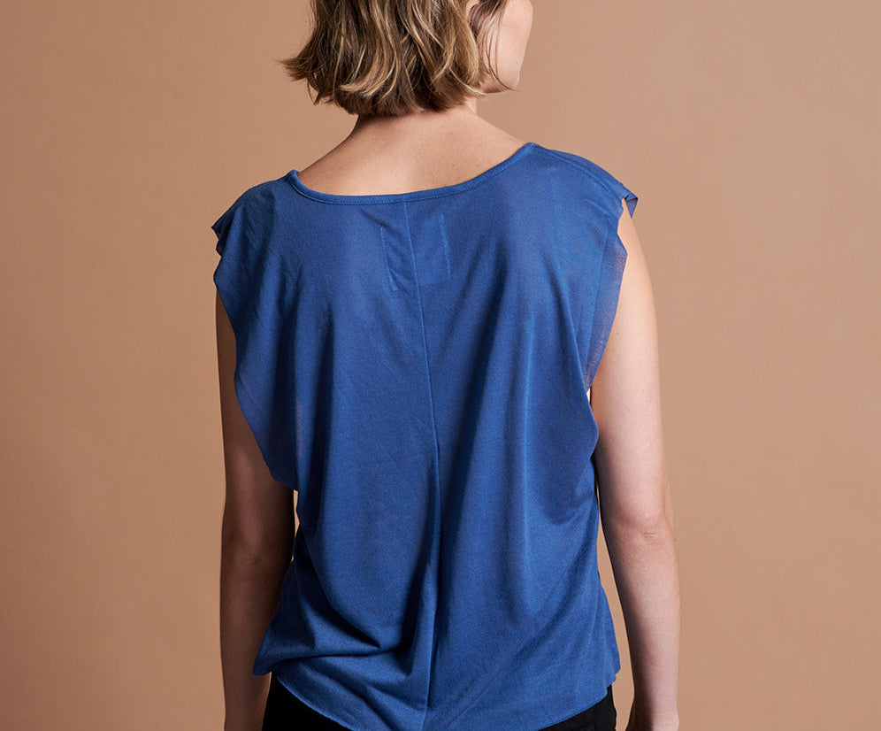 Farrah Tee - Indigo